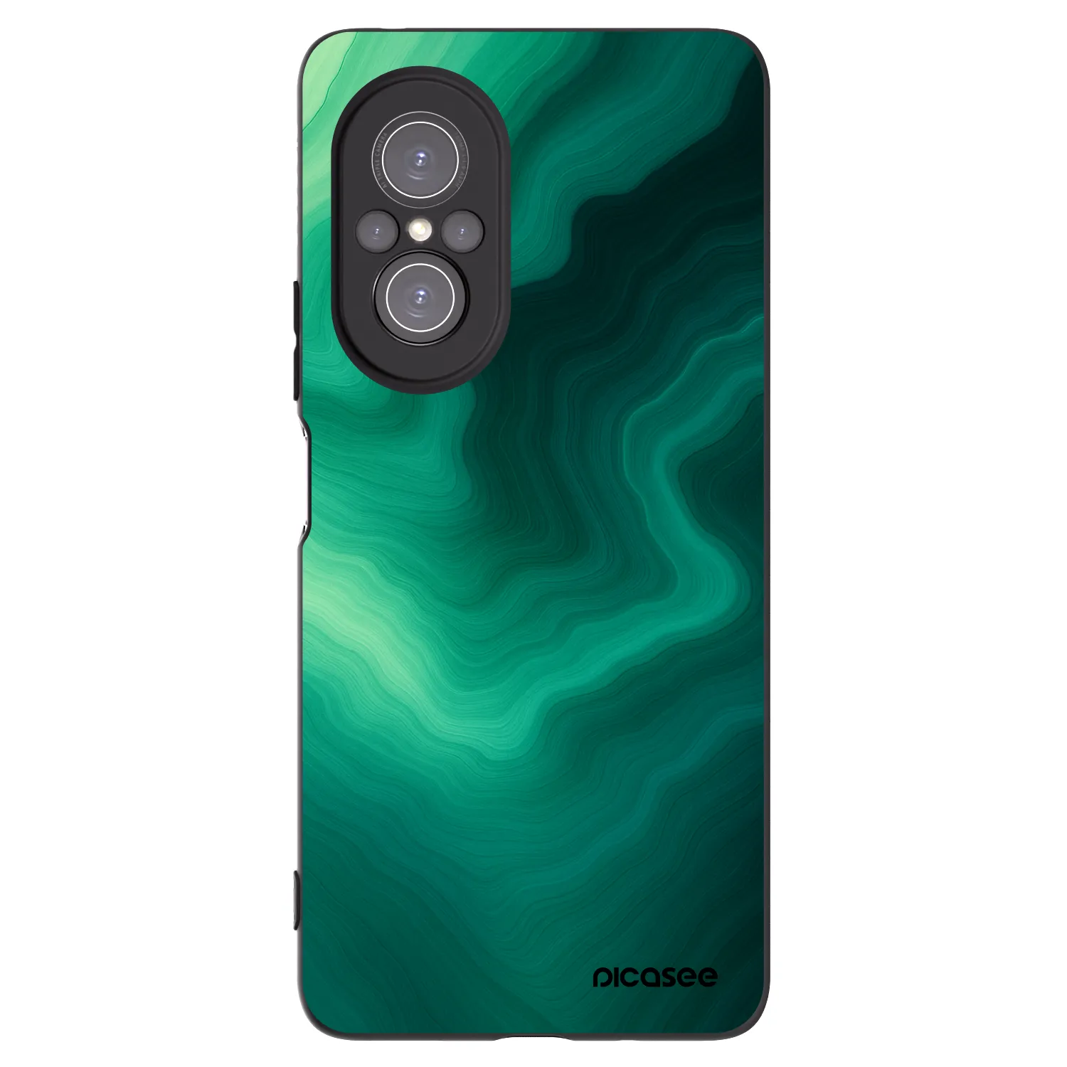 Picasee fekete szilikon tok az alábbi mobiltelefonokra Huawei Nova 9 SE - Malachite