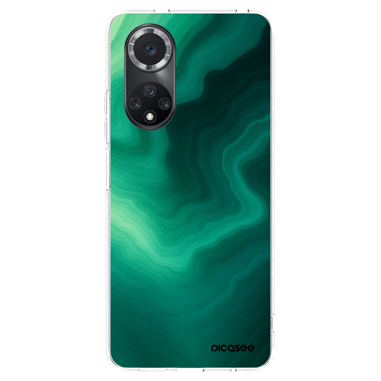 Picasee átlátszó szilikon tok az alábbi mobiltelefonokra Huawei Nova 9 SE - Malachite