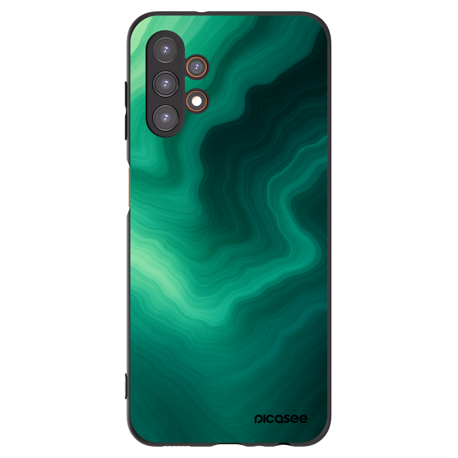 Picasee fekete szilikon tok az alábbi mobiltelefonokra Samsung Galaxy A13 4G A135 - Malachite
