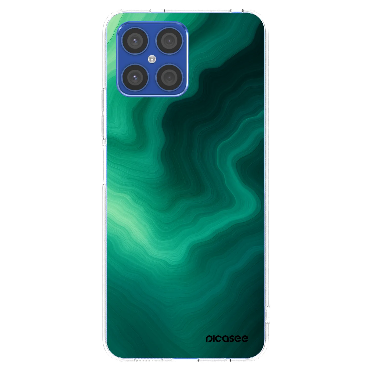 Picasee átlátszó szilikon tok az alábbi mobiltelefonokra Honor X8 4G - Malachite