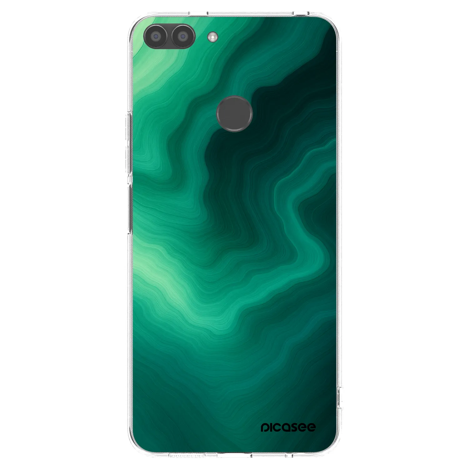 Picasee átlátszó szilikon tok az alábbi mobiltelefonokra Huawei P Smart - Malachite