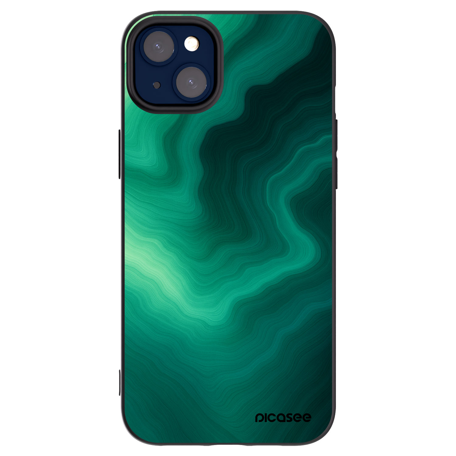 Picasee fekete szilikon tok az alábbi mobiltelefonokra Apple iPhone 14 Plus - Malachite