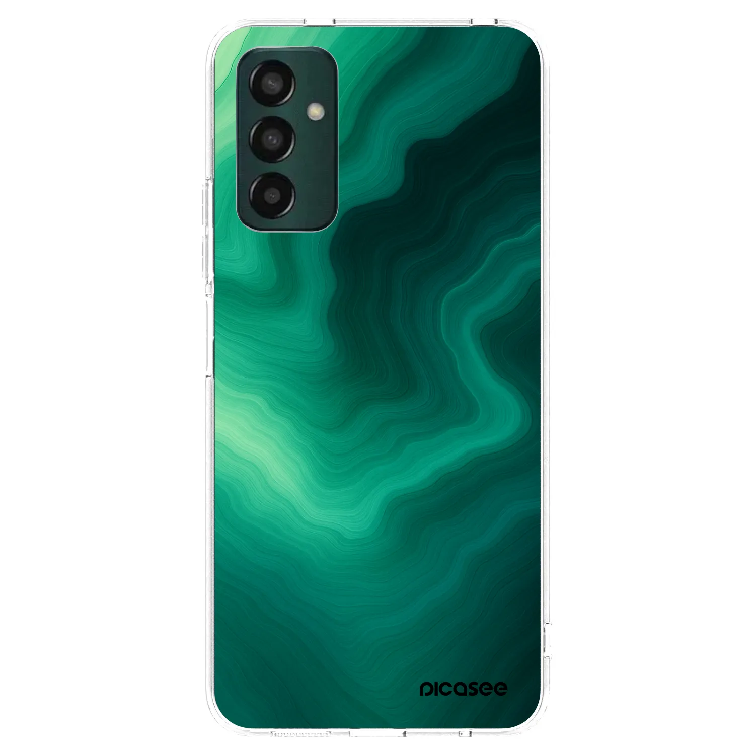 Picasee átlátszó szilikon tok az alábbi mobiltelefonokra Samsung Galaxy M13 M135F - Malachite