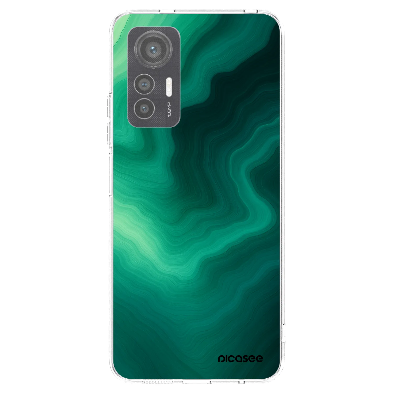 Picasee átlátszó szilikon tok az alábbi mobiltelefonokra Xiaomi 12 Lite - Malachite