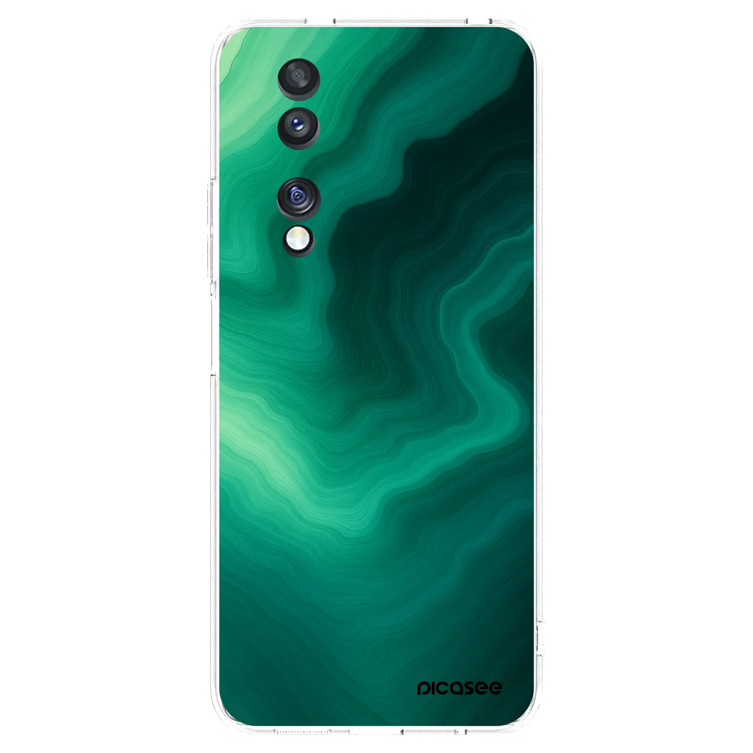 Picasee átlátszó szilikon tok az alábbi mobiltelefonokra Honor 70 - Malachite