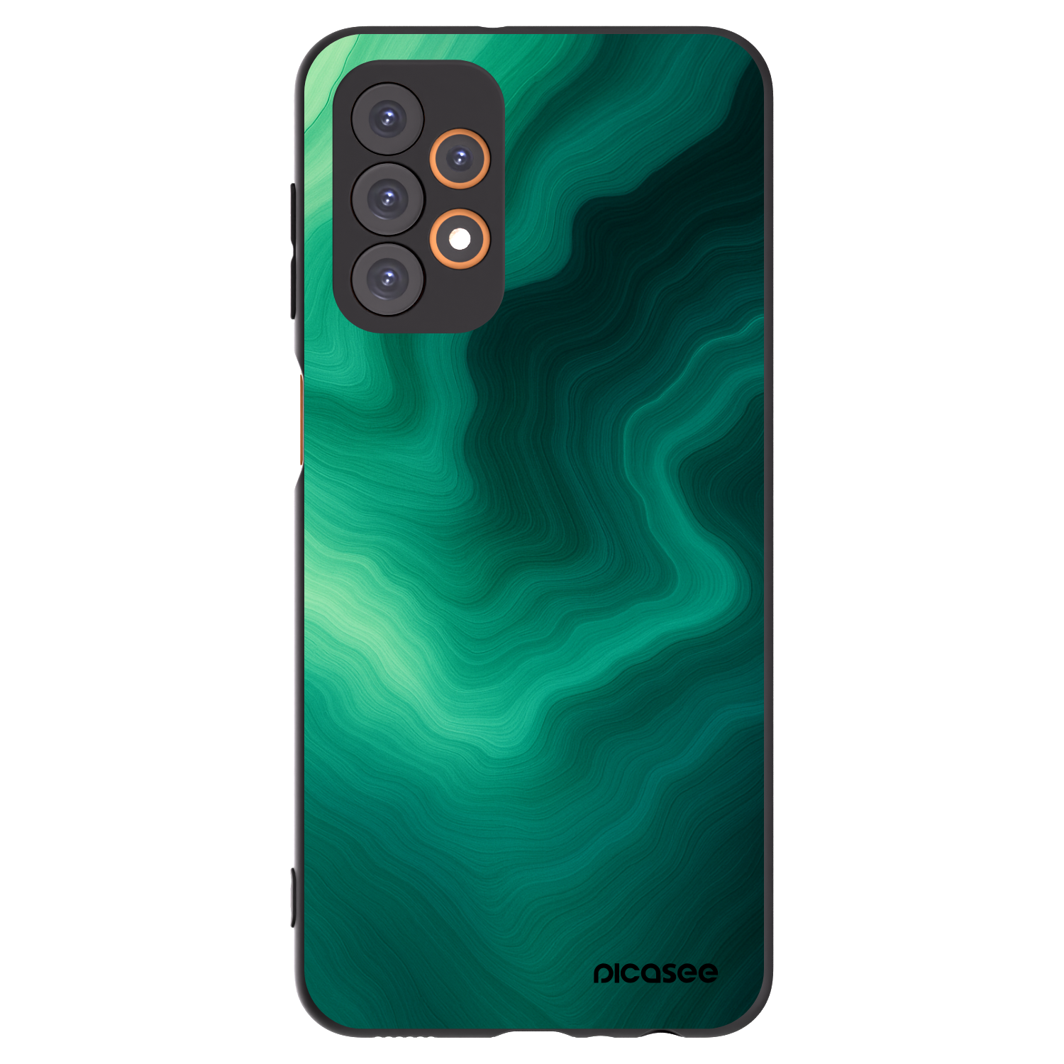 Picasee fekete szilikon tok az alábbi mobiltelefonokra Samsung Galaxy A23 A236B 5G - Malachite