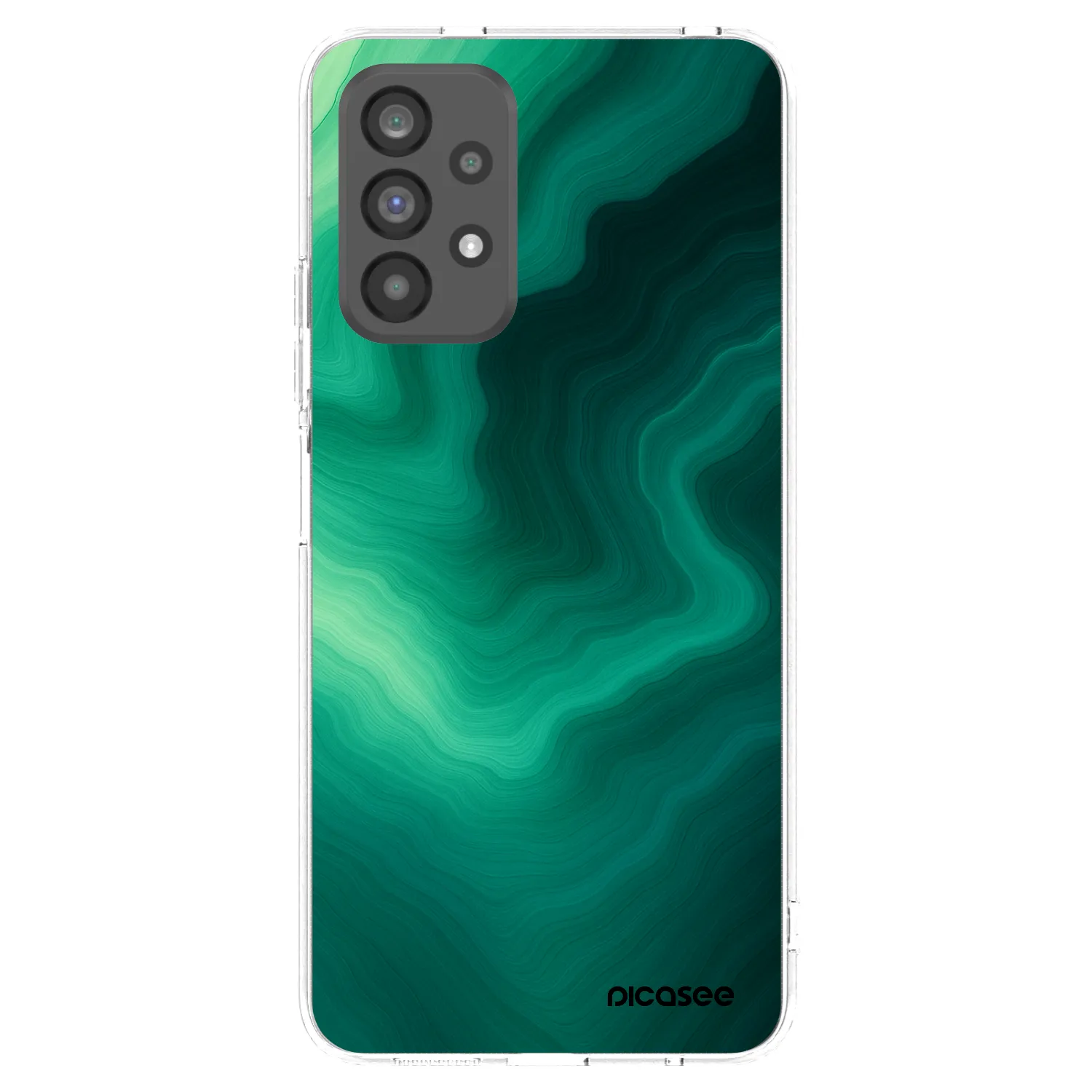 Picasee átlátszó szilikon tok az alábbi mobiltelefonokra Samsung Galaxy A73 5G - Malachite