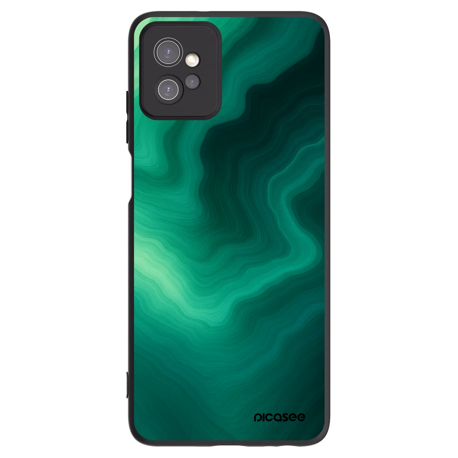 Picasee fekete szilikon tok az alábbi mobiltelefonokra Motorola Moto G32 - Malachite