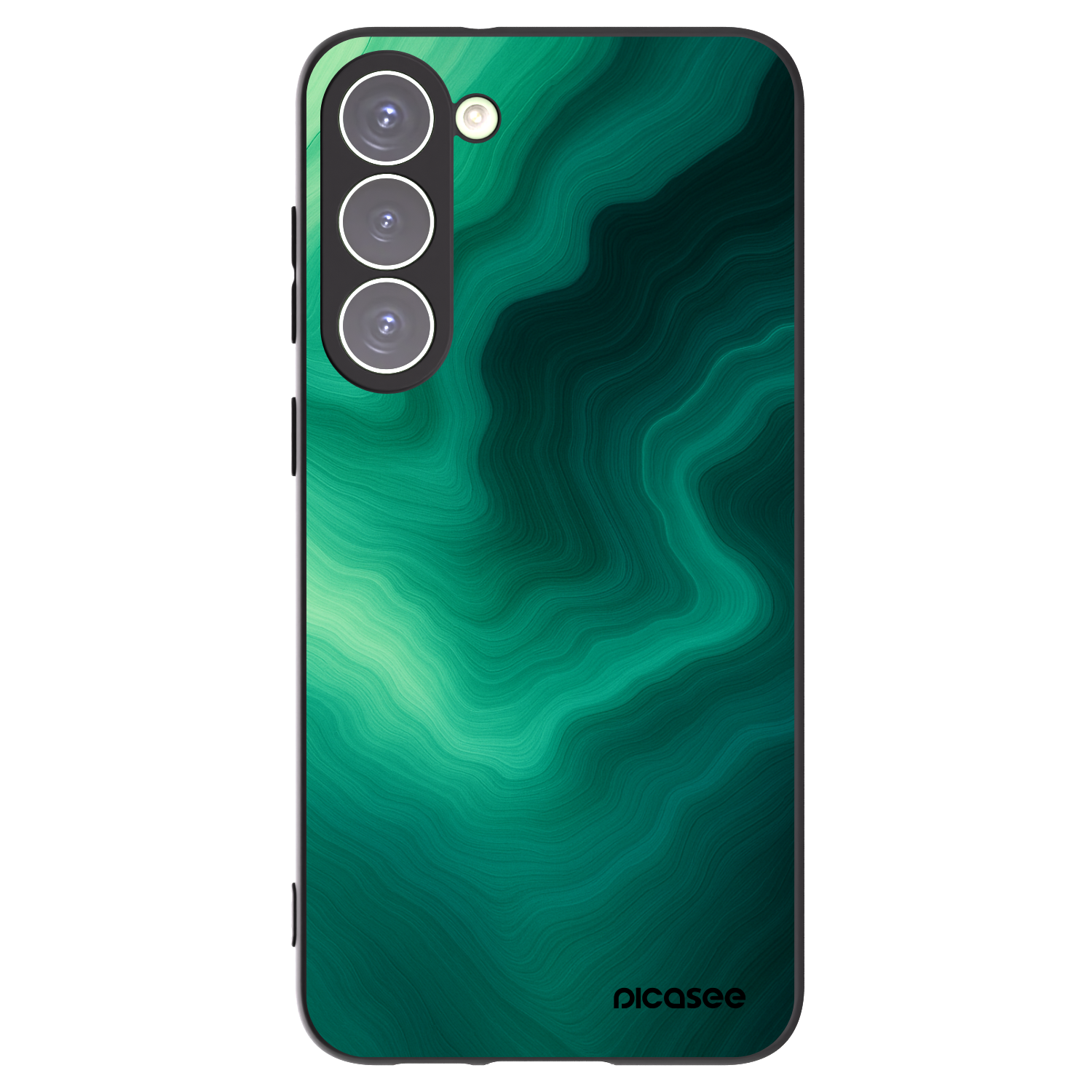 Picasee fekete szilikon tok az alábbi mobiltelefonokra Samsung Galaxy S23+ 5G - Malachite