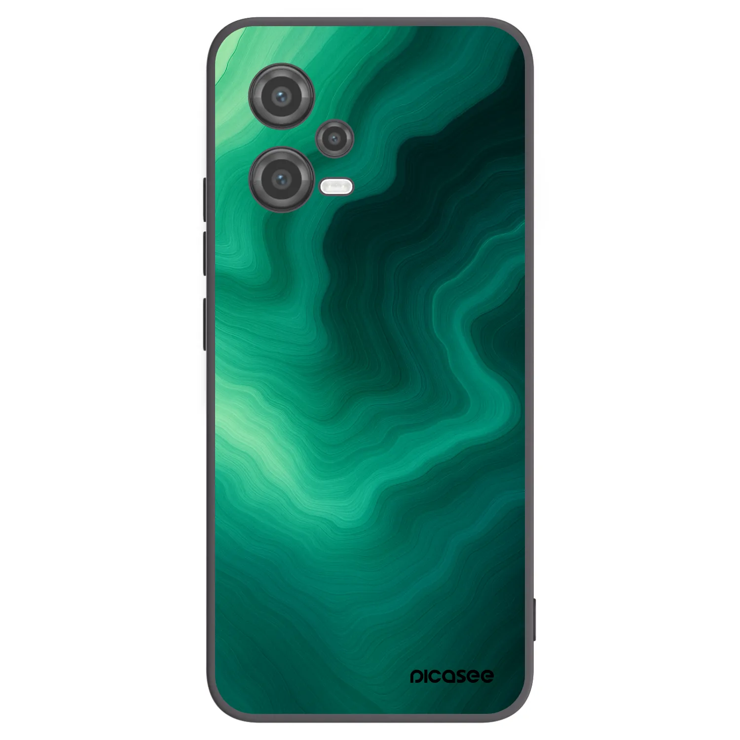 Picasee fekete szilikon tok az alábbi mobiltelefonokra Xiaomi Poco X5 - Malachite