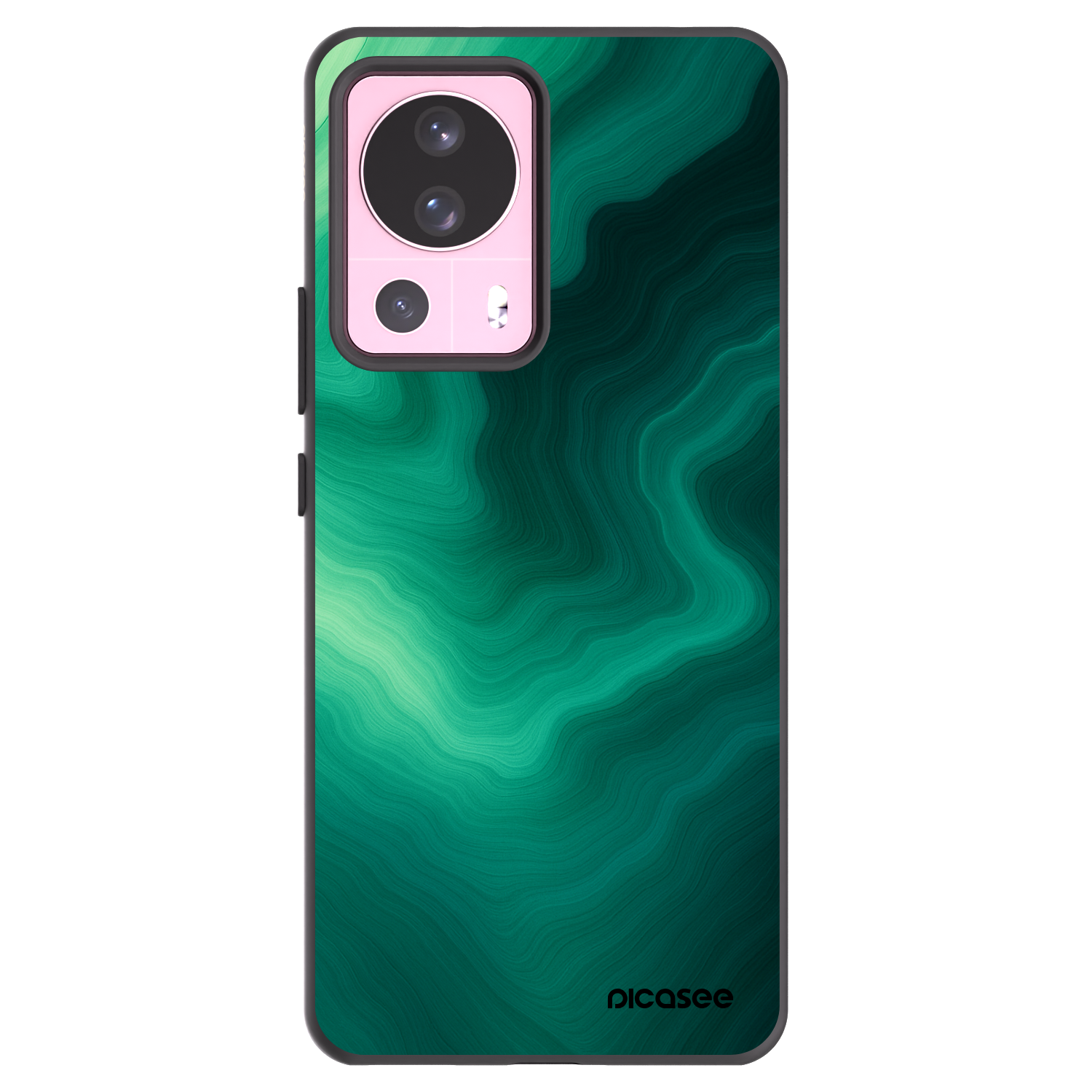 Picasee fekete szilikon tok az alábbi mobiltelefonokra Xiaomi 13 Lite - Malachite