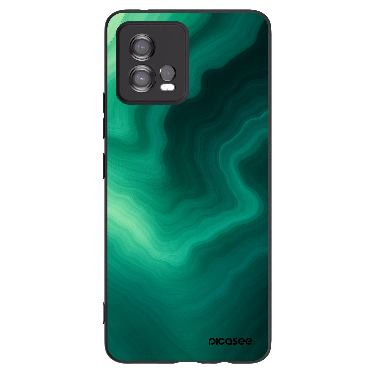 Picasee fekete szilikon tok az alábbi mobiltelefonokra Motorola Moto G72 - Malachite