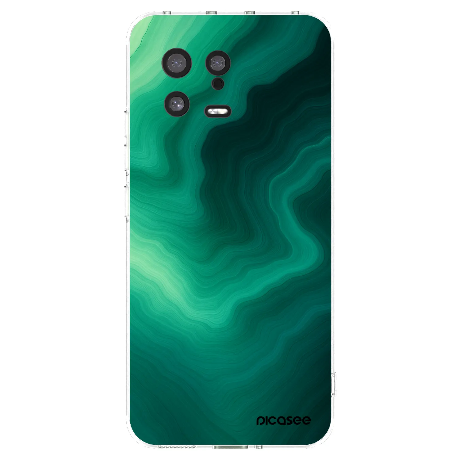 Picasee átlátszó szilikon tok az alábbi mobiltelefonokra Xiaomi 13 - Malachite