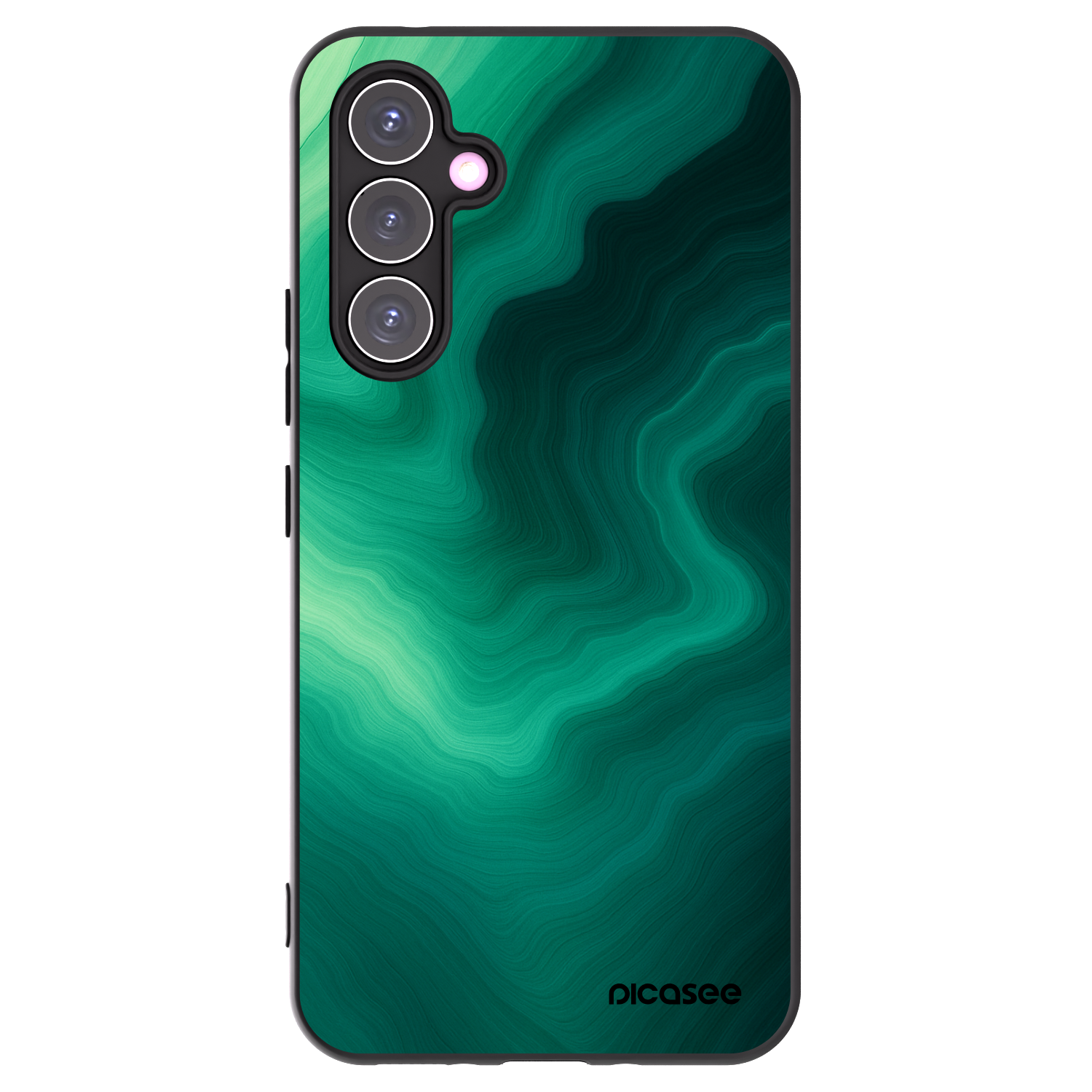 Picasee fekete szilikon tok az alábbi mobiltelefonokra Samsung Galaxy A54 5G A546B - Malachite