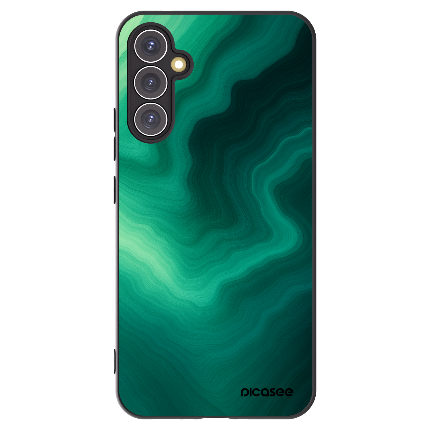 Picasee fekete szilikon tok az alábbi mobiltelefonokra Samsung Galaxy A34 5G A346B - Malachite