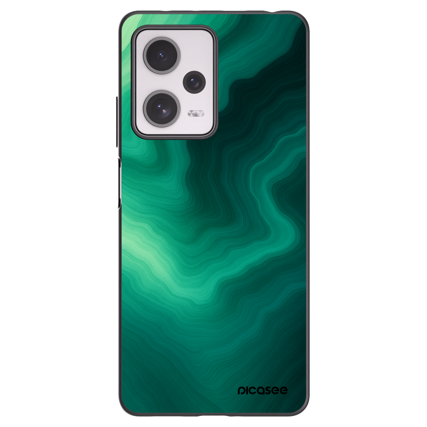 Picasee fekete szilikon tok az alábbi mobiltelefonokra Xiaomi Redmi Note 12 Pro+ 5G - Malachite