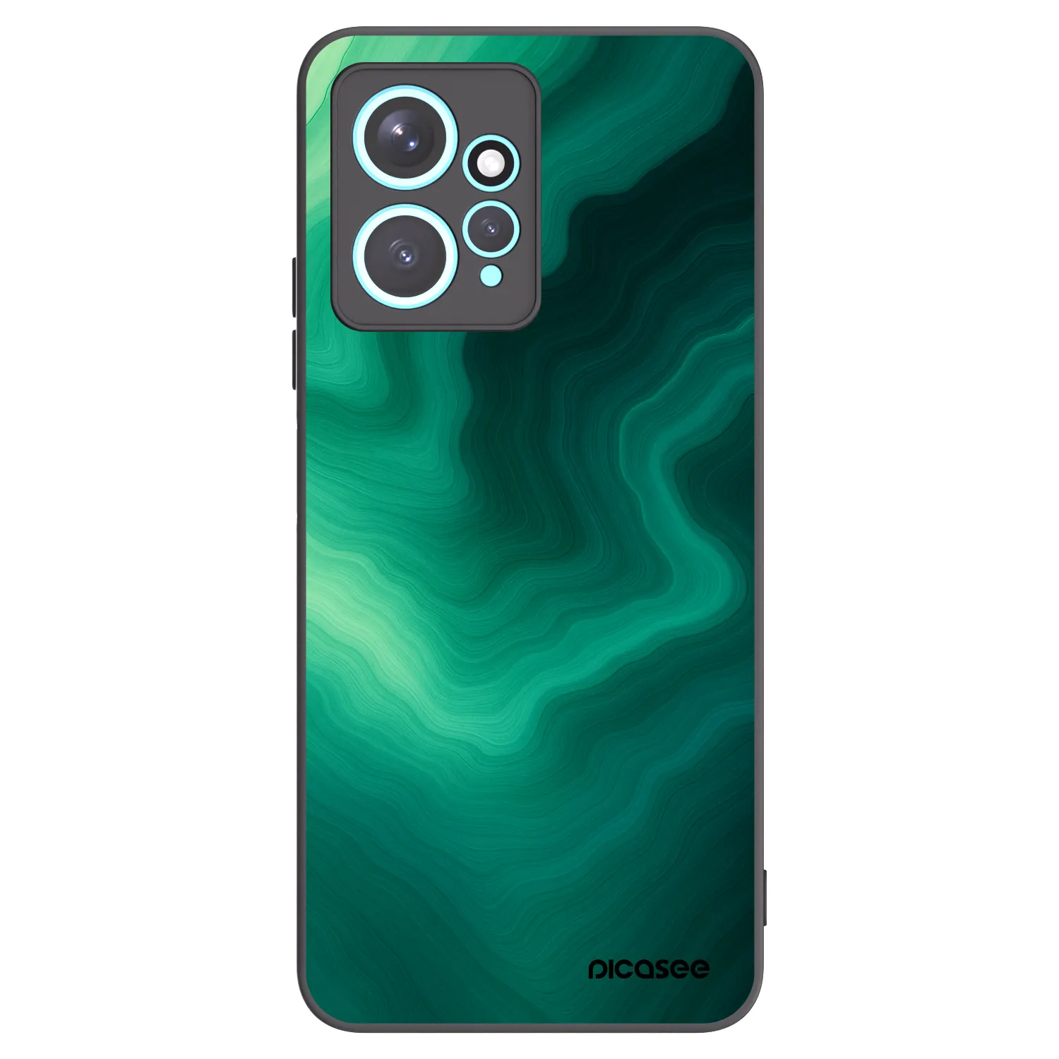 Picasee fekete szilikon tok az alábbi mobiltelefonokra Xiaomi Redmi Note 12 4G - Malachite