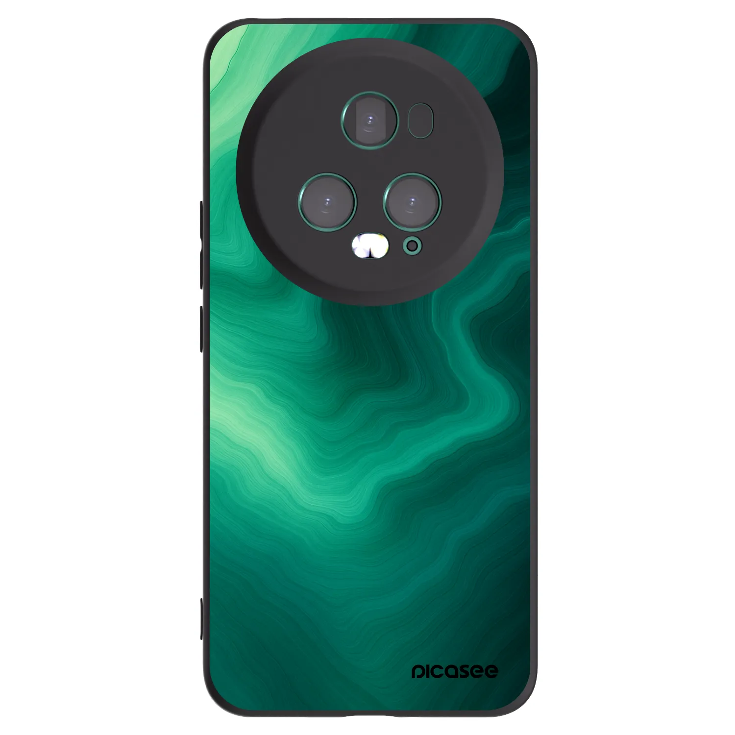 Picasee fekete szilikon tok az alábbi mobiltelefonokra Honor Magic5 Pro - Malachite