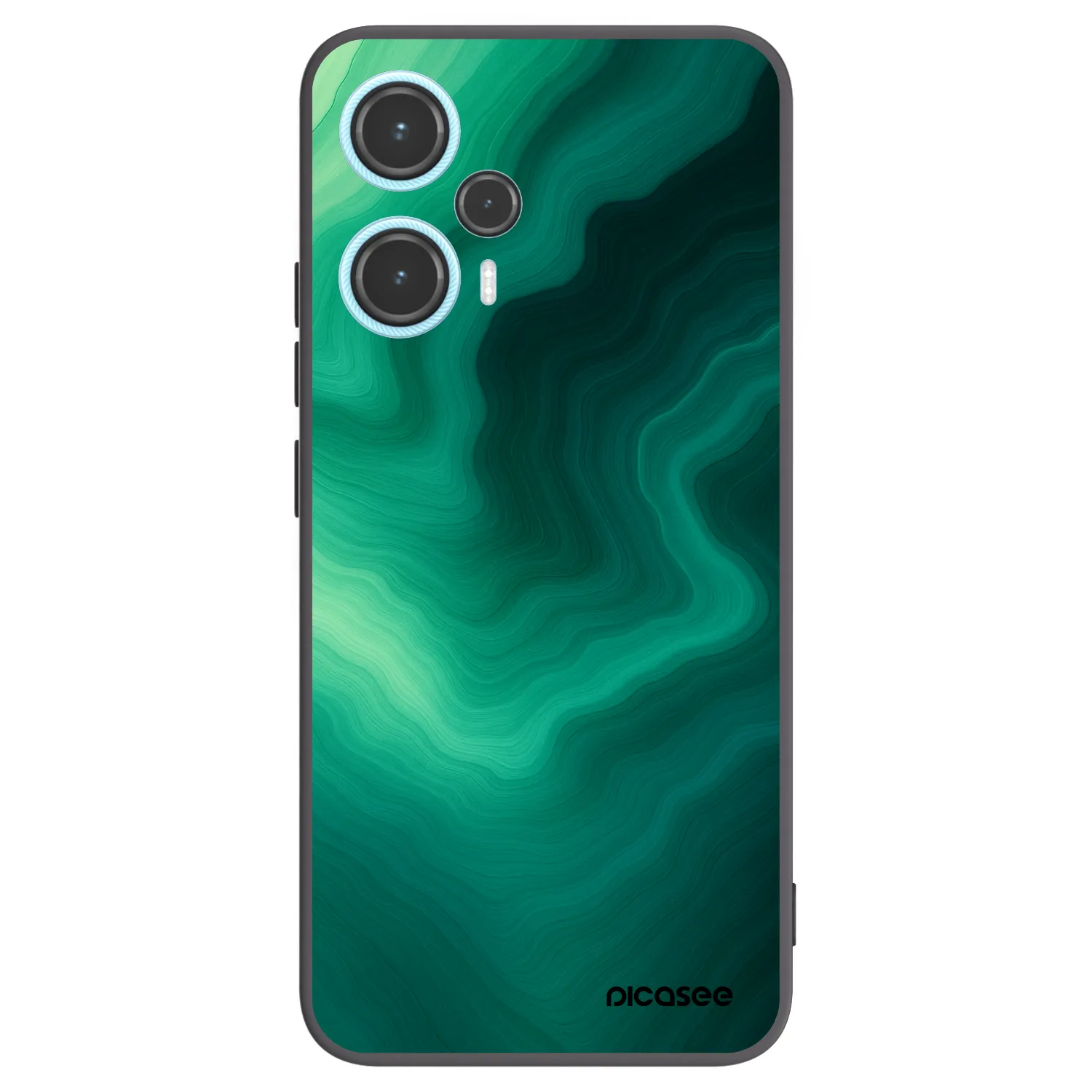 Picasee fekete szilikon tok az alábbi mobiltelefonokra Xiaomi Poco F5 - Malachite