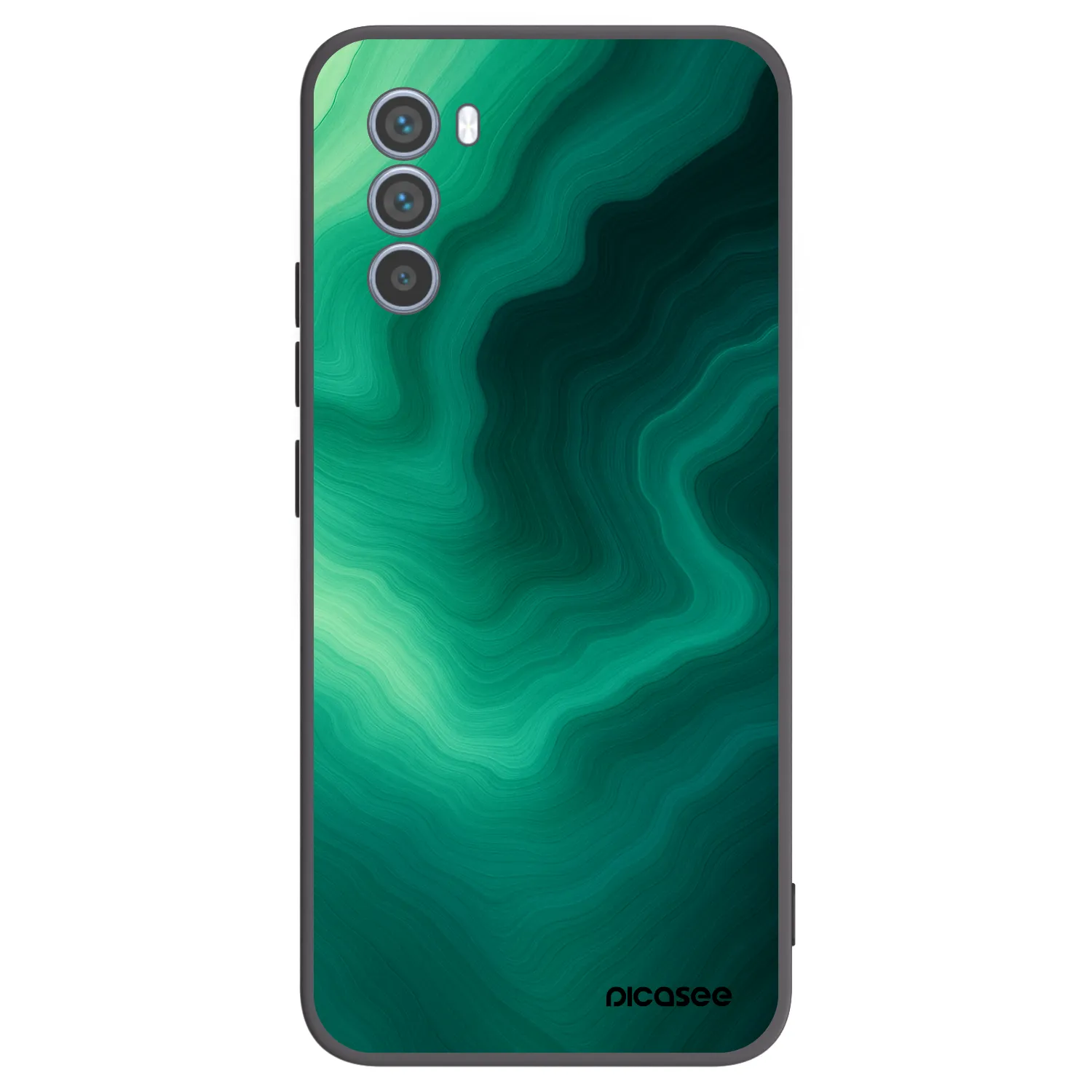 Picasee fekete szilikon tok az alábbi mobiltelefonokra Motorola Moto G62 - Malachite