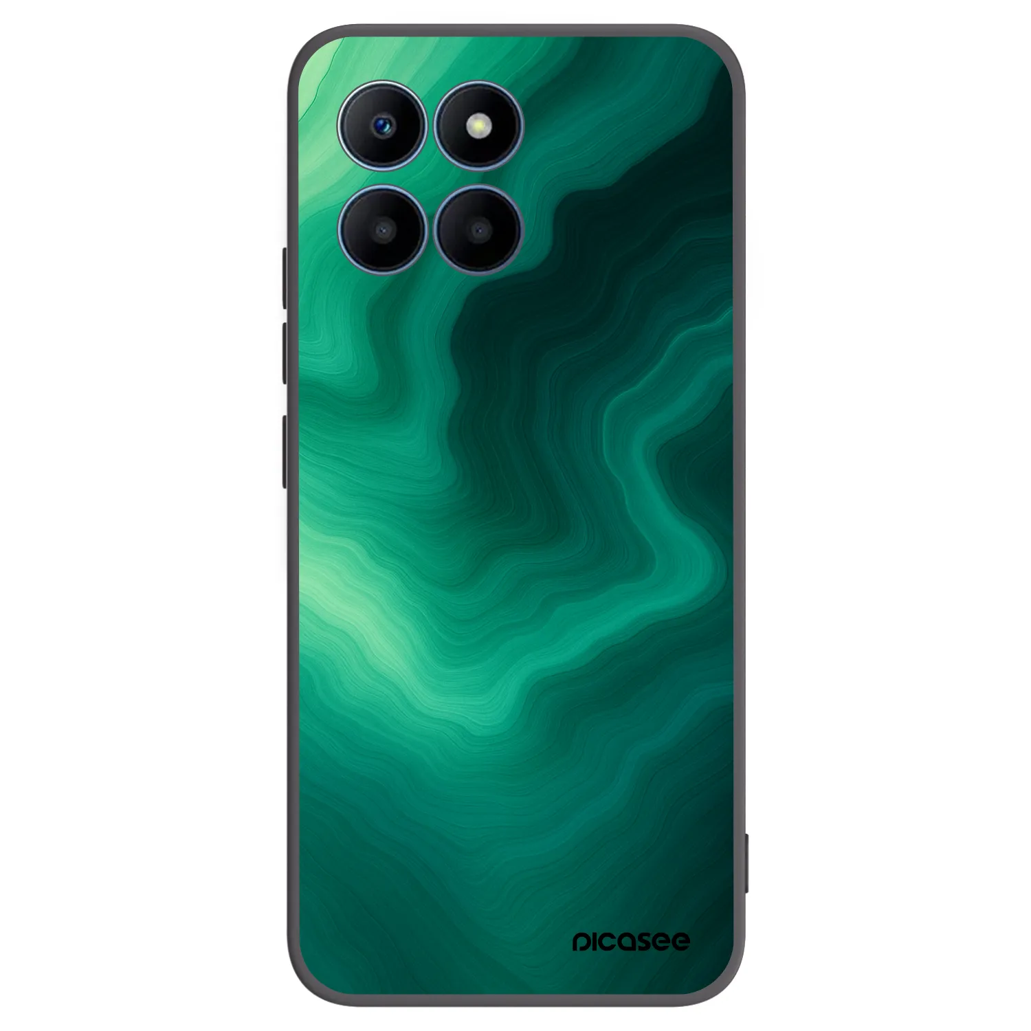 Picasee fekete szilikon tok az alábbi mobiltelefonokra Honor 70 Lite - Malachite
