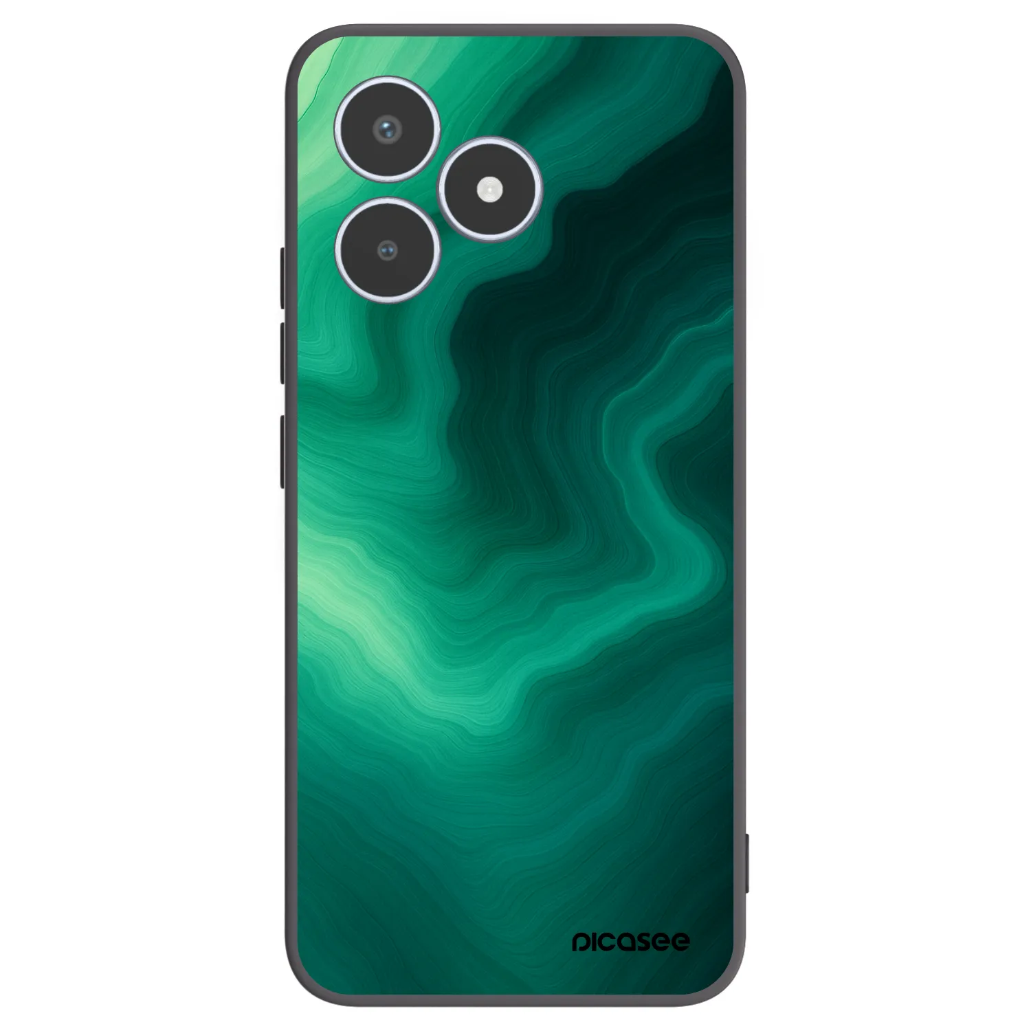 Picasee fekete szilikon tok az alábbi mobiltelefonokra Realme C53 - Malachite