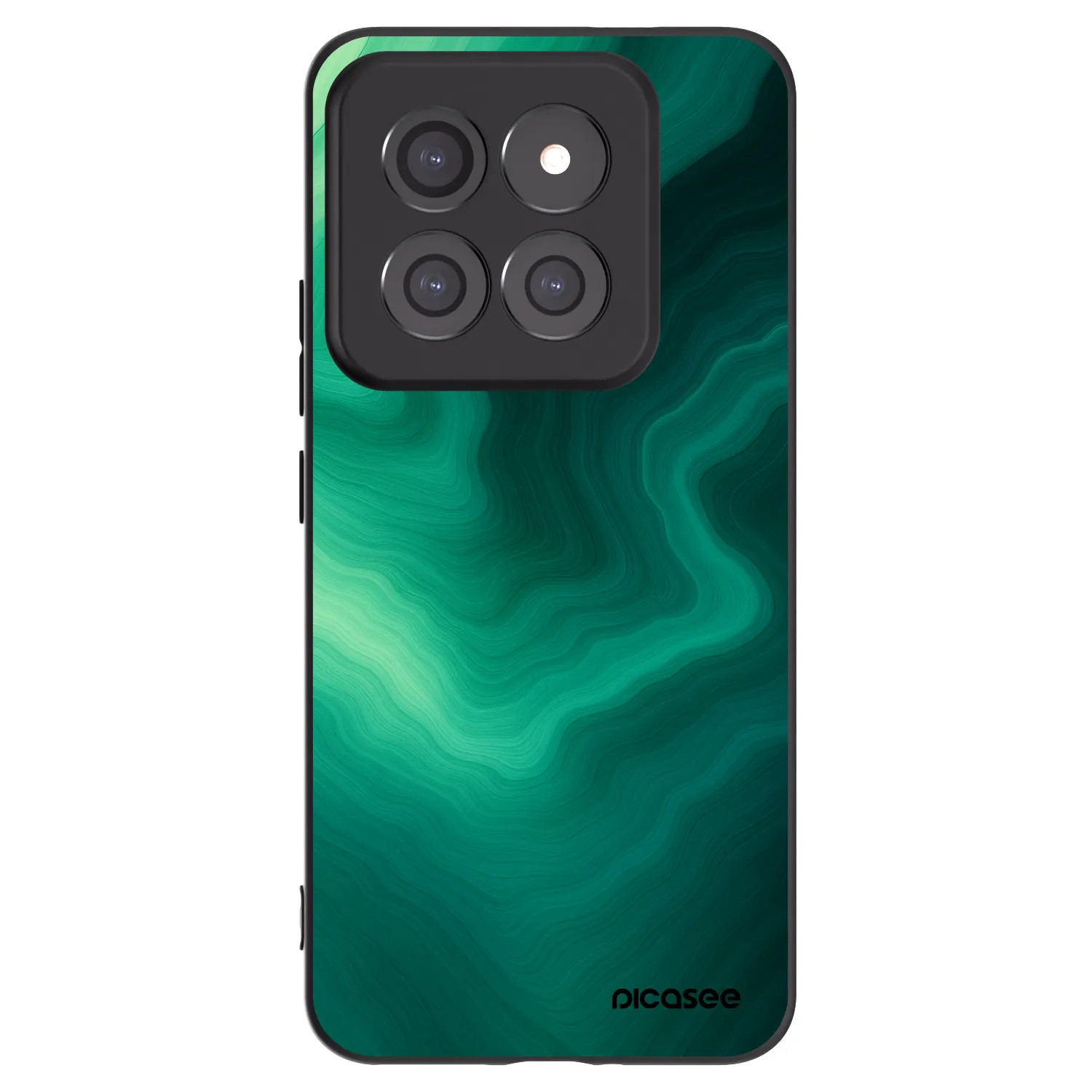 Picasee fekete szilikon tok az alábbi mobiltelefonokra Xiaomi 14 Pro - Malachite