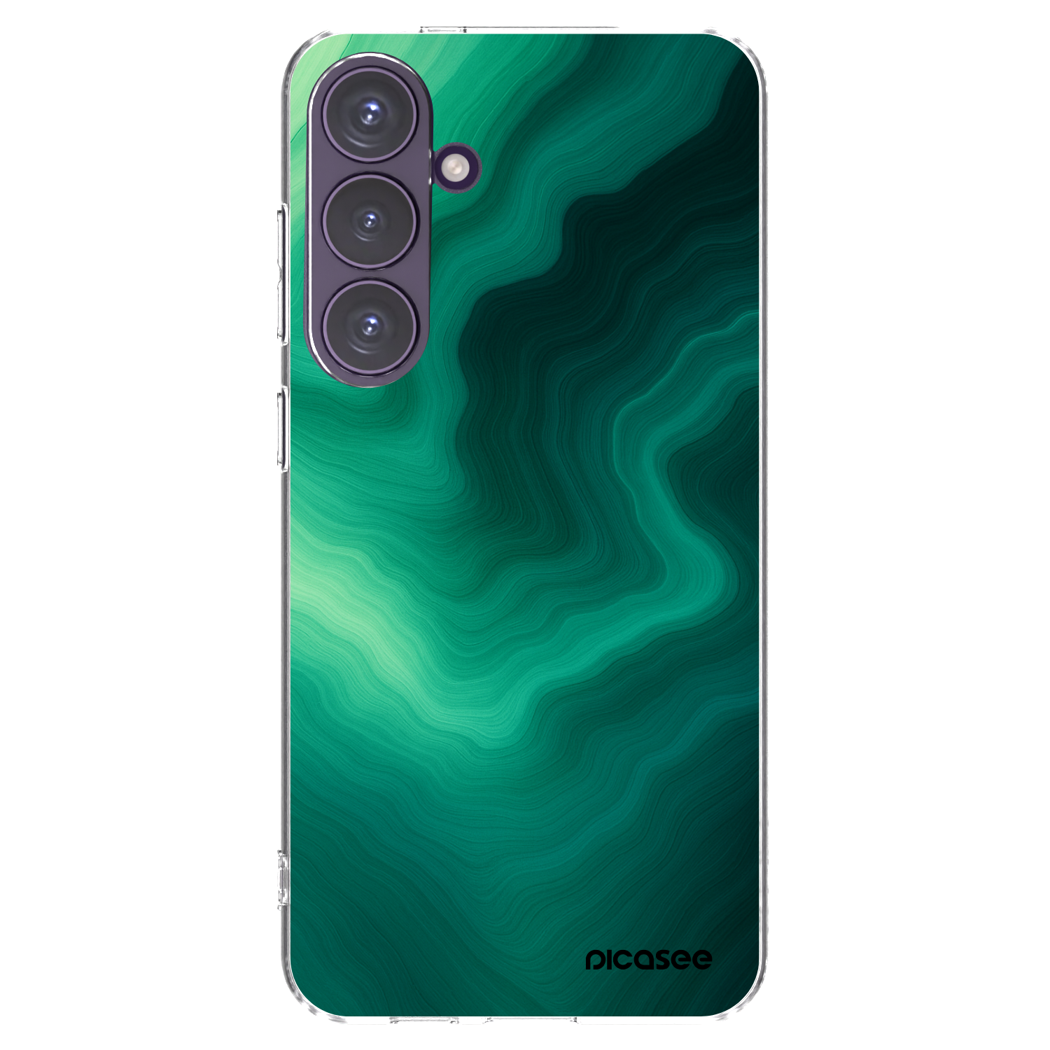 Picasee átlátszó szilikon tok az alábbi mobiltelefonokra Samsung Galaxy S24+ S926B 5G - Malachite