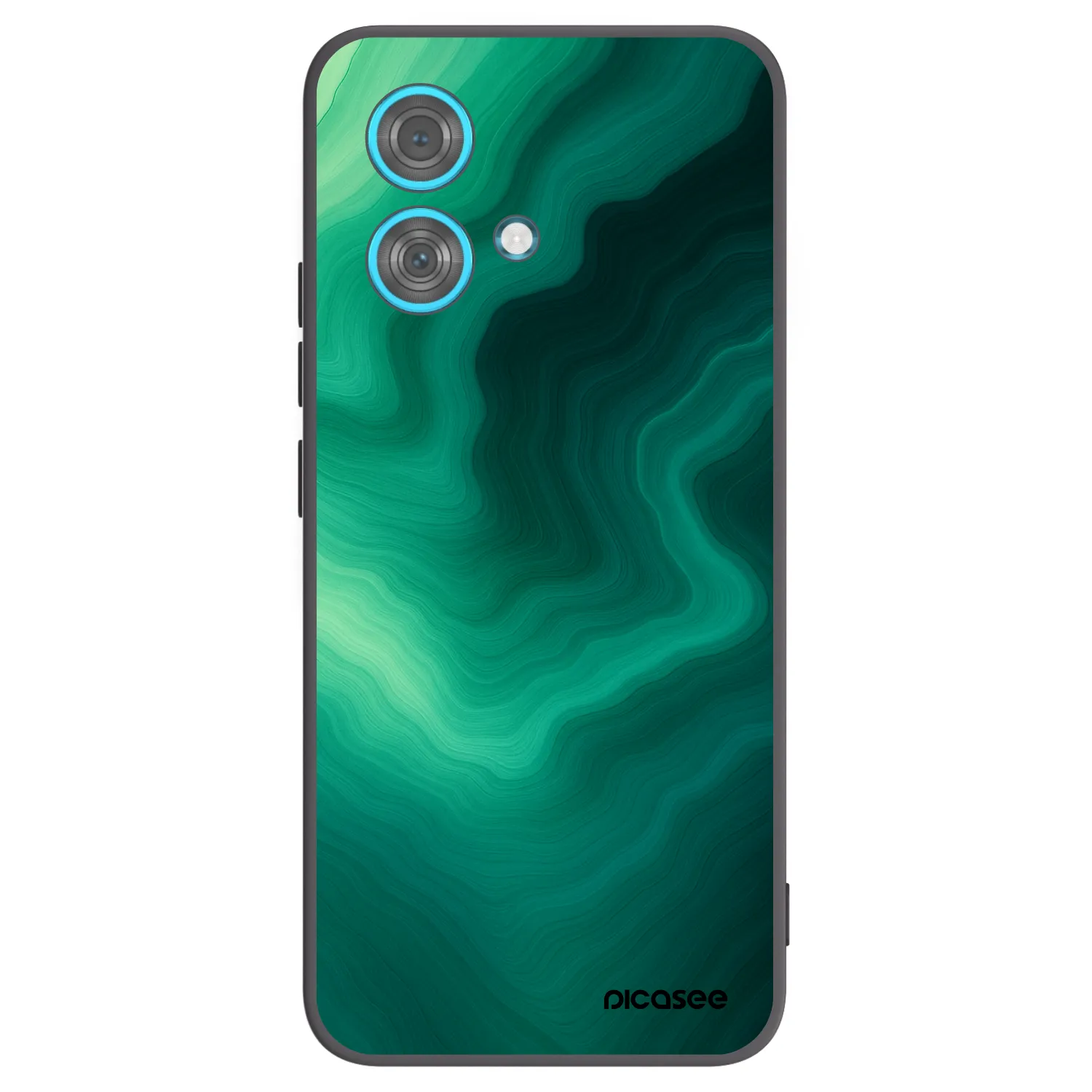 Picasee fekete szilikon tok az alábbi mobiltelefonokra Motorola Edge 40 Neo - Malachite