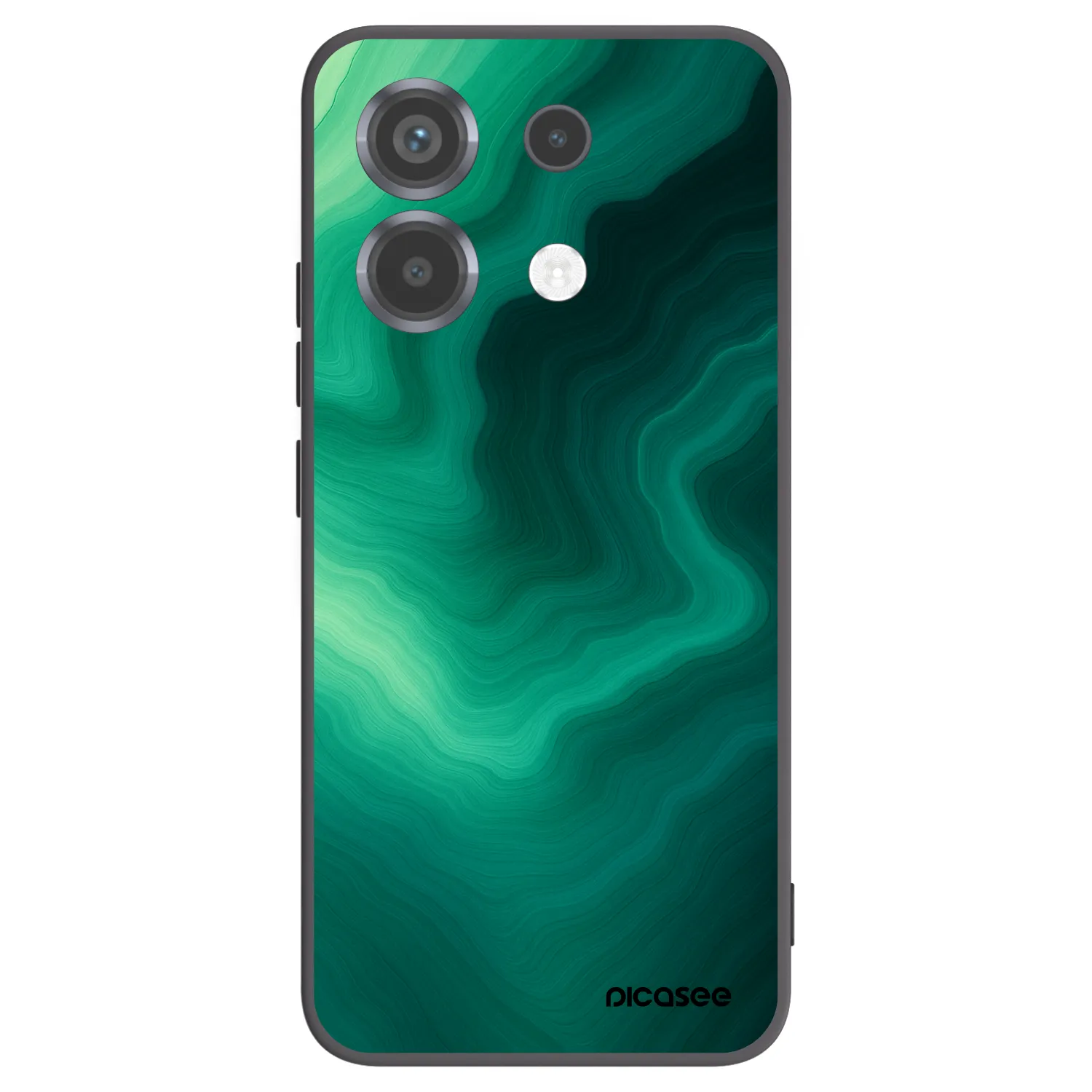 Picasee fekete szilikon tok az alábbi mobiltelefonokra Xiaomi Poco X6 - Malachite