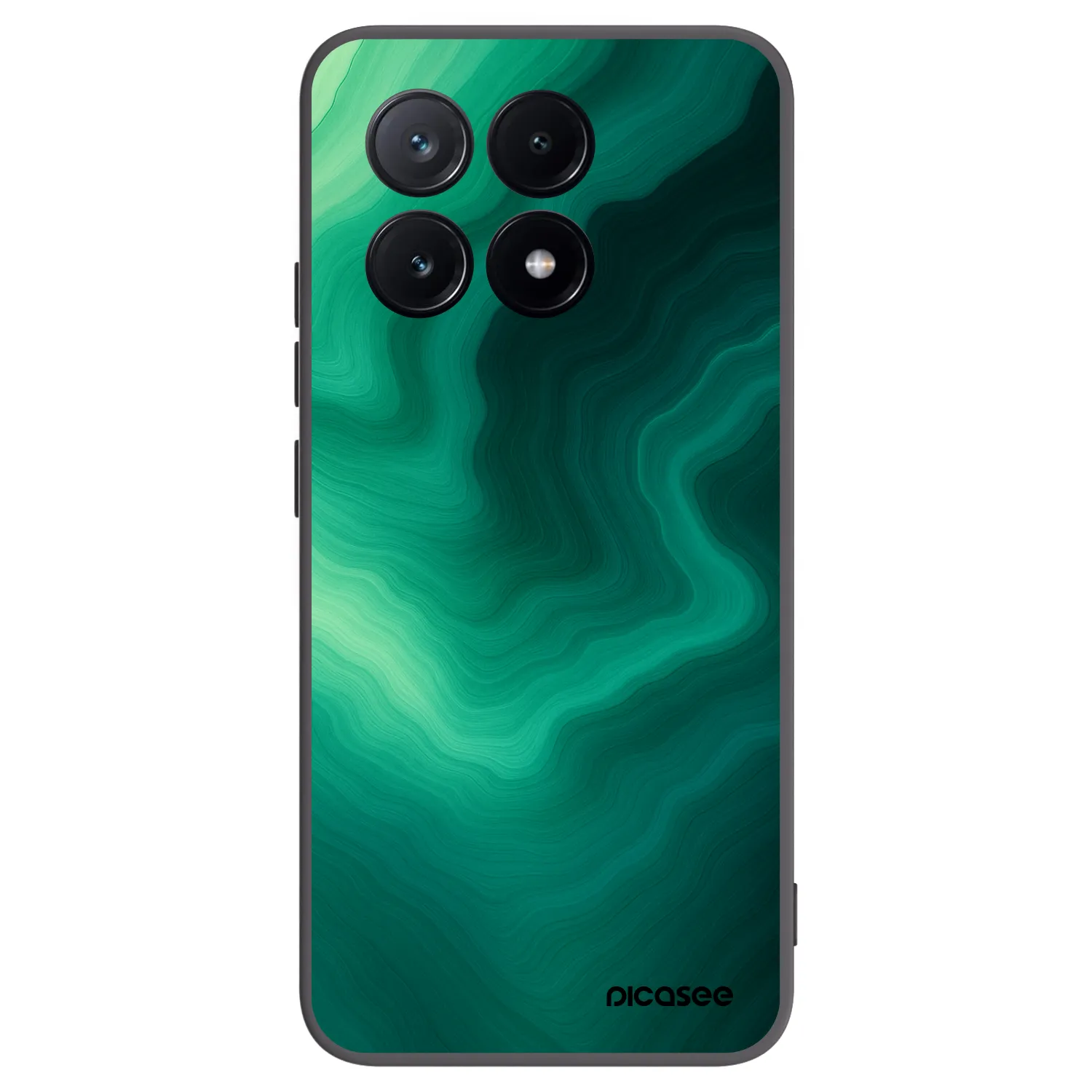 Picasee fekete szilikon tok az alábbi mobiltelefonokra Xiaomi Poco X6 Pro - Malachite