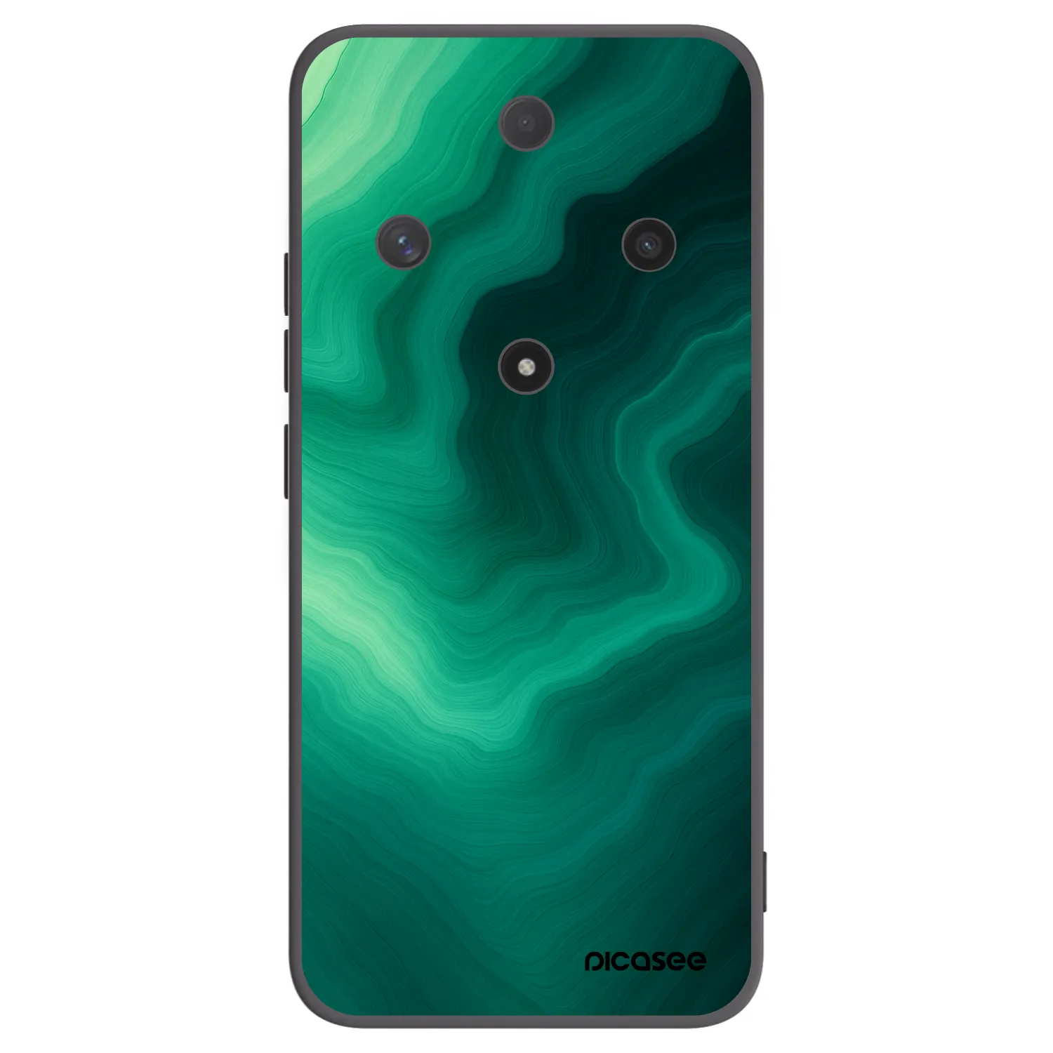 Picasee fekete szilikon tok az alábbi mobiltelefonokra Honor Magic6 Lite 5G - Malachite