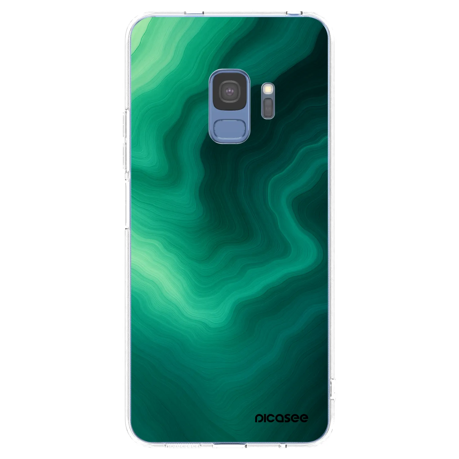 Picasee átlátszó szilikon tok az alábbi mobiltelefonokra Samsung Galaxy S9 G960F - Malachite
