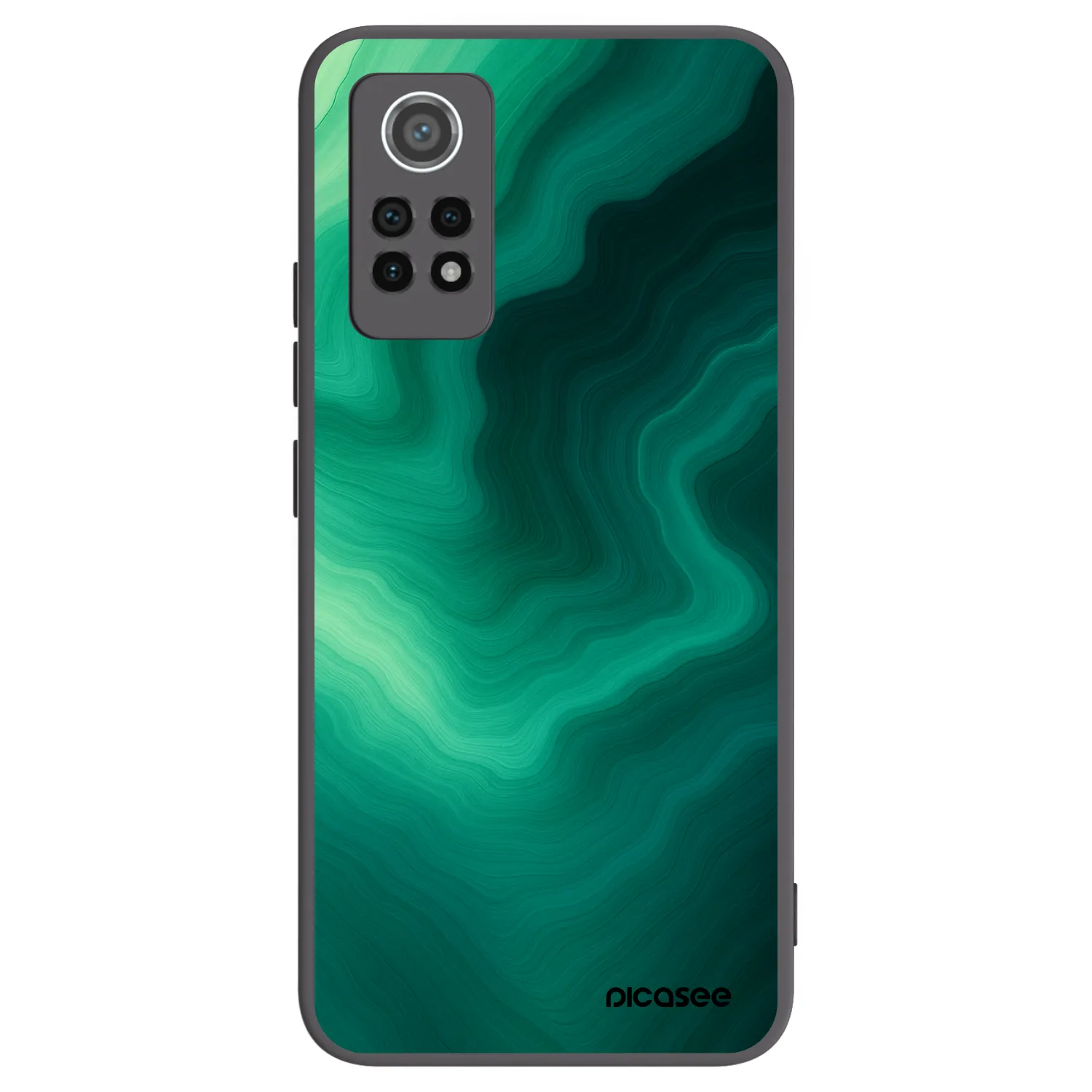 Picasee fekete szilikon tok az alábbi mobiltelefonokra Xiaomi Redmi Note 12 Pro 4G - Malachite