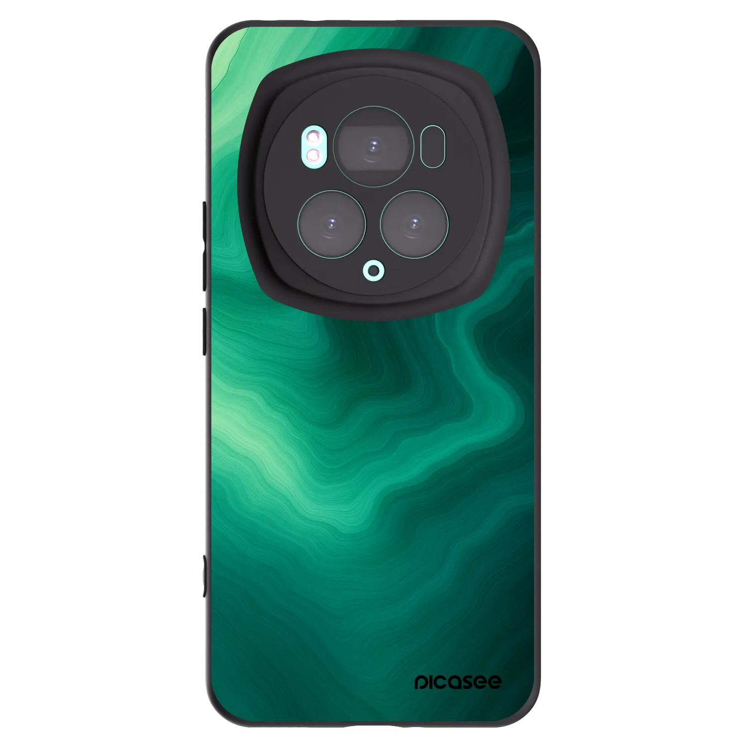 Picasee fekete szilikon tok az alábbi mobiltelefonokra Honor Magic6 Pro - Malachite
