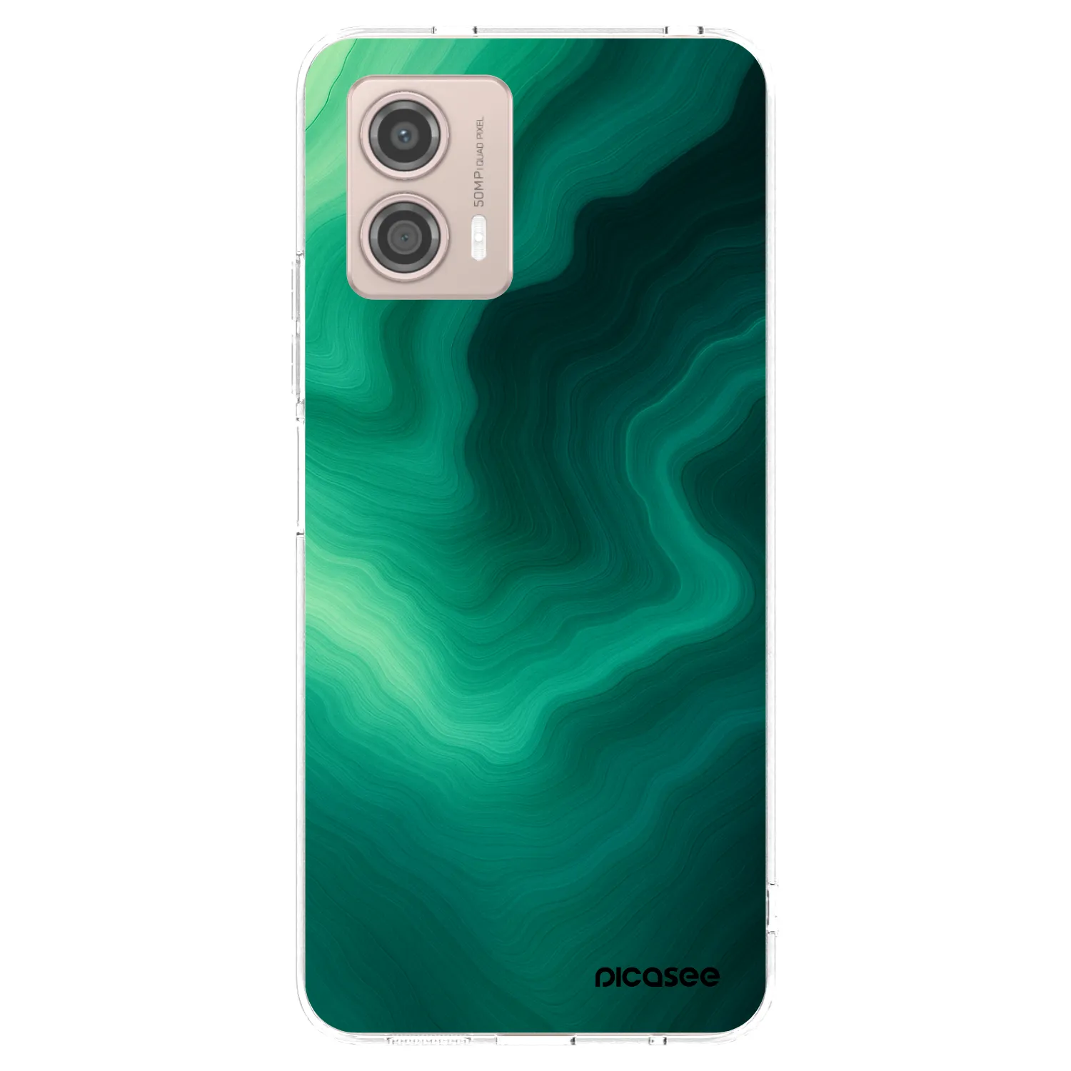 Picasee átlátszó szilikon tok az alábbi mobiltelefonokra Motorola Moto G53 5G - Malachite