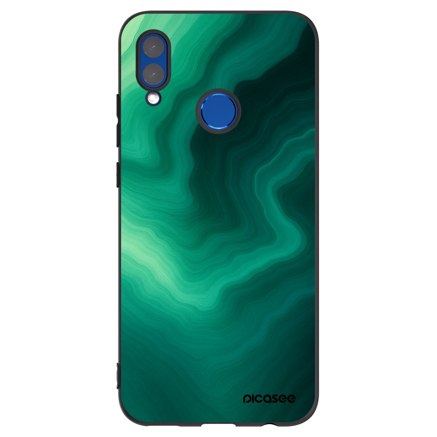 Picasee fekete szilikon tok az alábbi mobiltelefonokra Huawei P Smart 2019 - Malachite