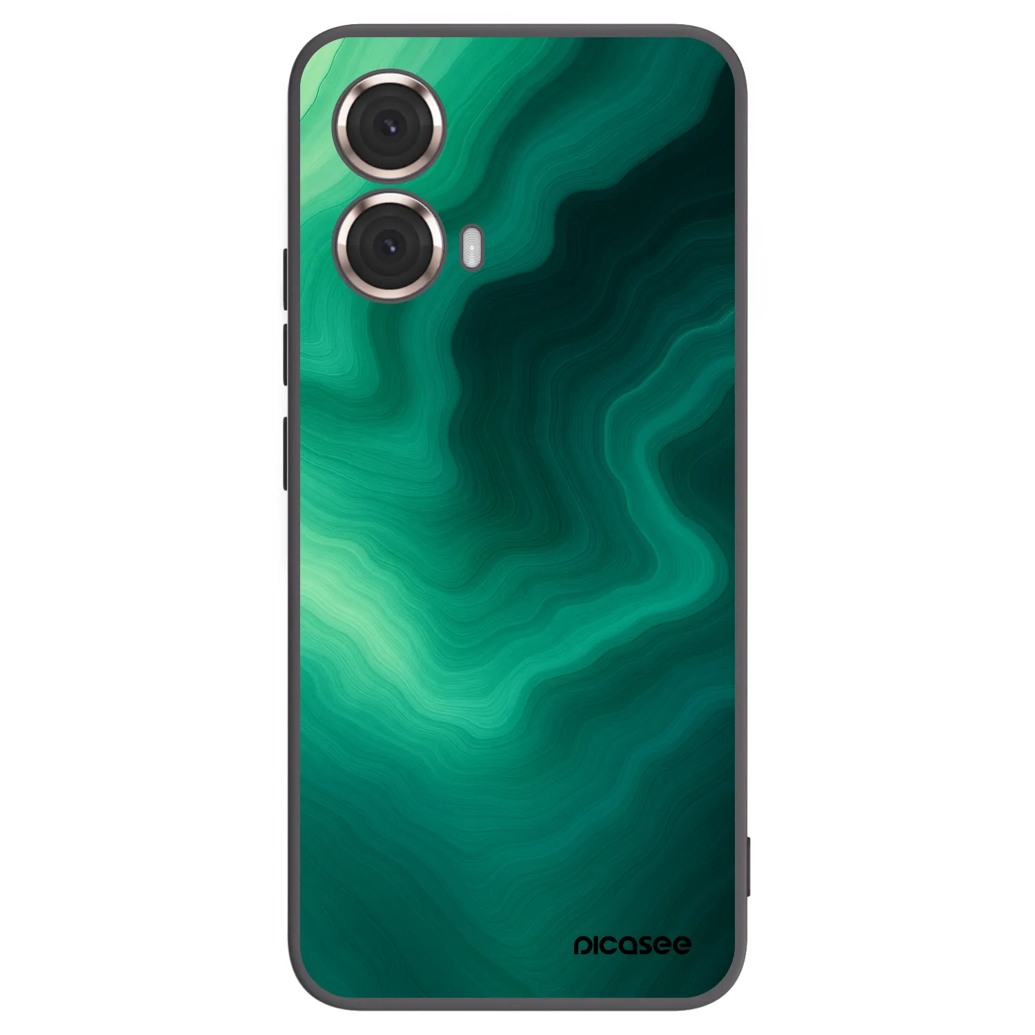 Picasee fekete szilikon tok az alábbi mobiltelefonokra Motorola Moto G85 - Malachite