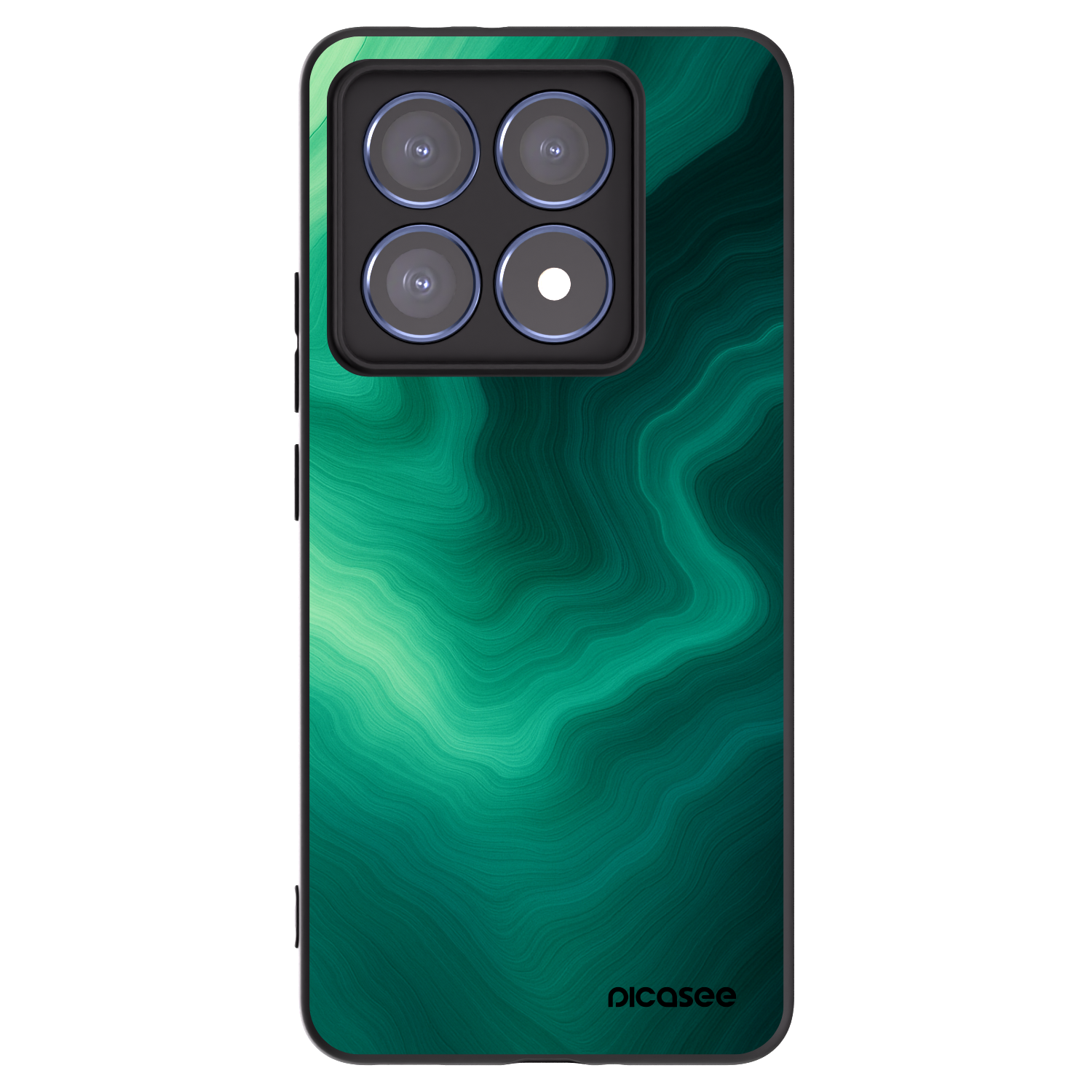 Picasee fekete szilikon tok az alábbi mobiltelefonokra Xiaomi 14T Pro - Malachite