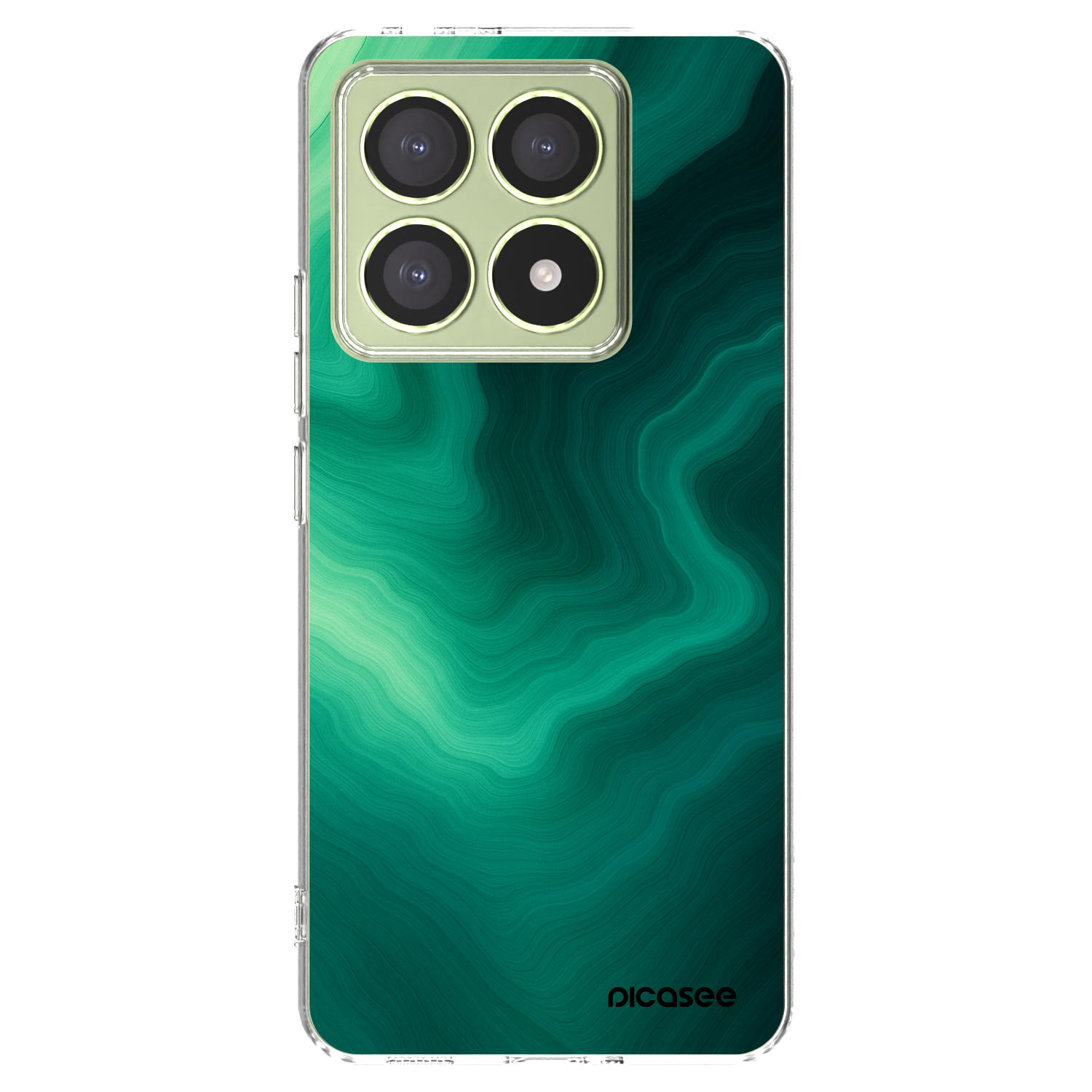 Picasee átlátszó szilikon tok az alábbi mobiltelefonokra Xiaomi 14T - Malachite