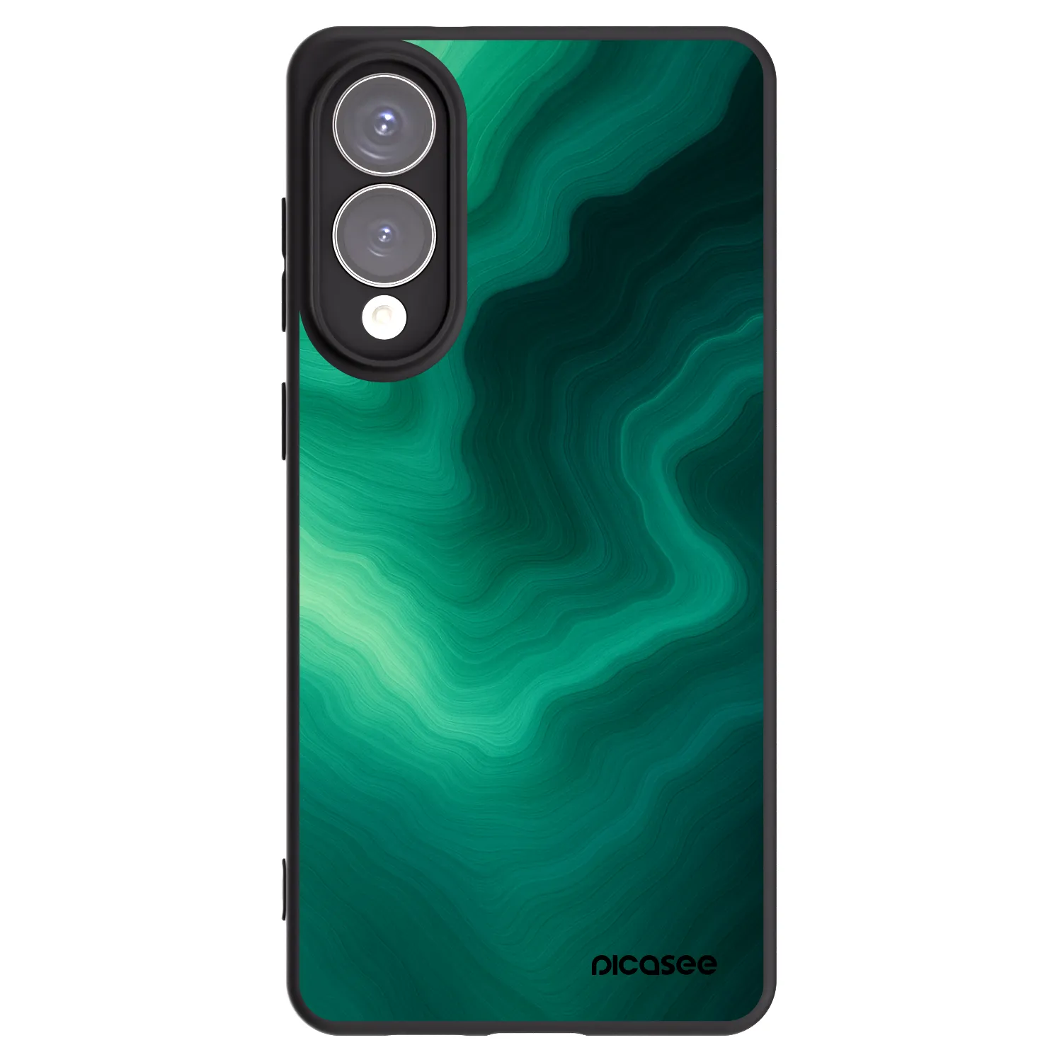 Picasee fekete szilikon tok az alábbi mobiltelefonokra Samsung Galaxy S25 Edge 5G - Malachite
