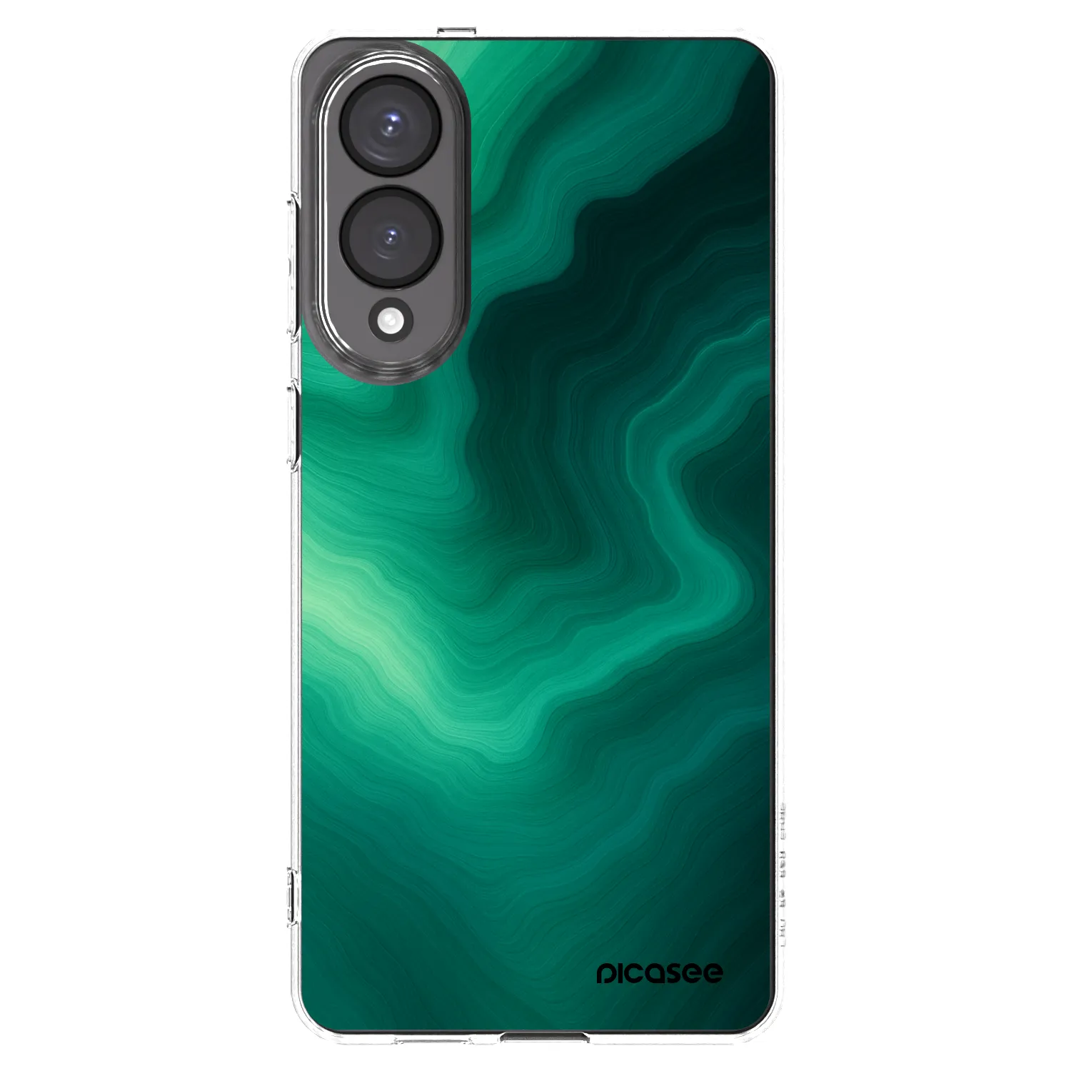 Picasee átlátszó szilikon tok az alábbi mobiltelefonokra Samsung Galaxy S25 Edge 5G - Malachite