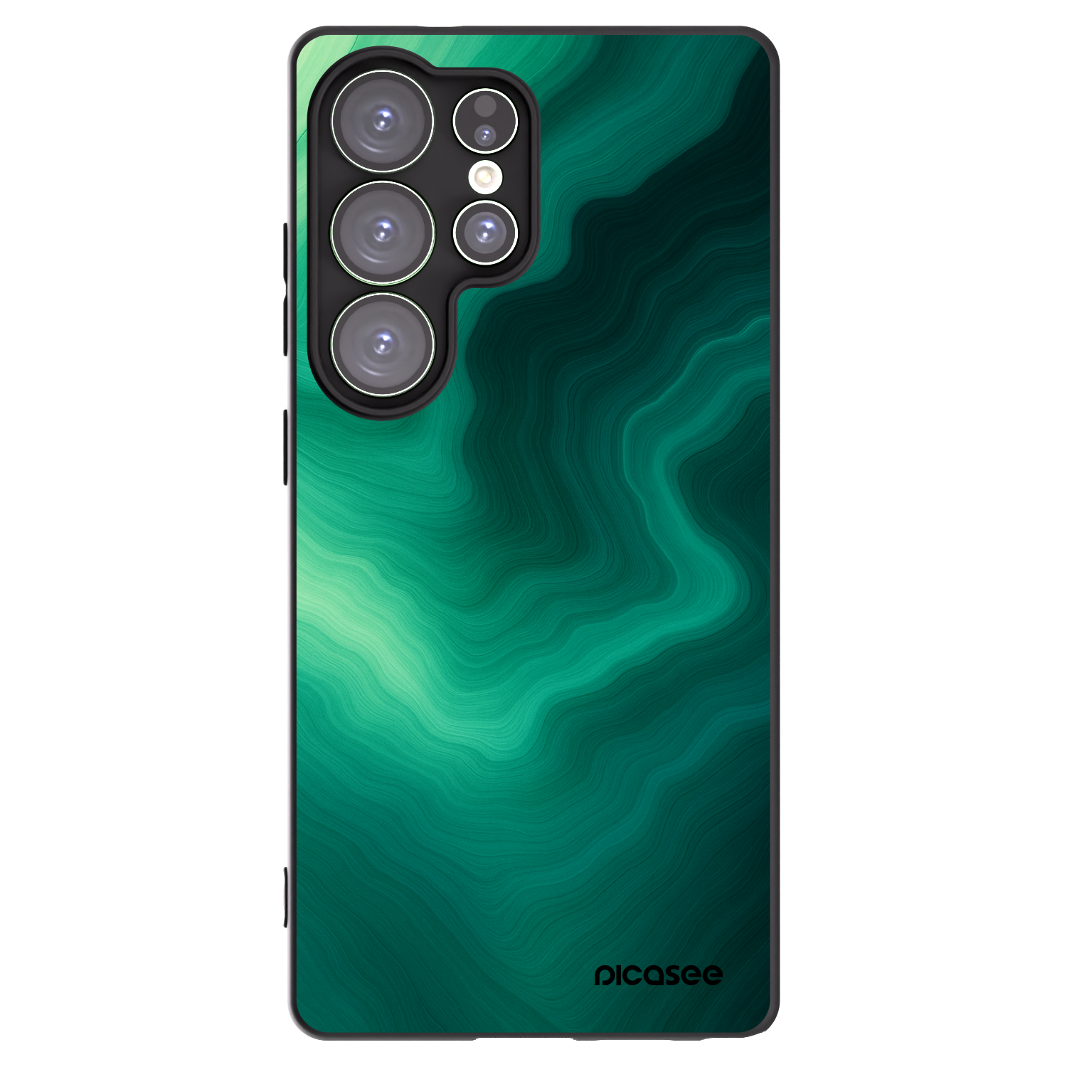 Picasee fekete szilikon tok az alábbi mobiltelefonokra Samsung Galaxy S25 Ultra 5G - Malachite
