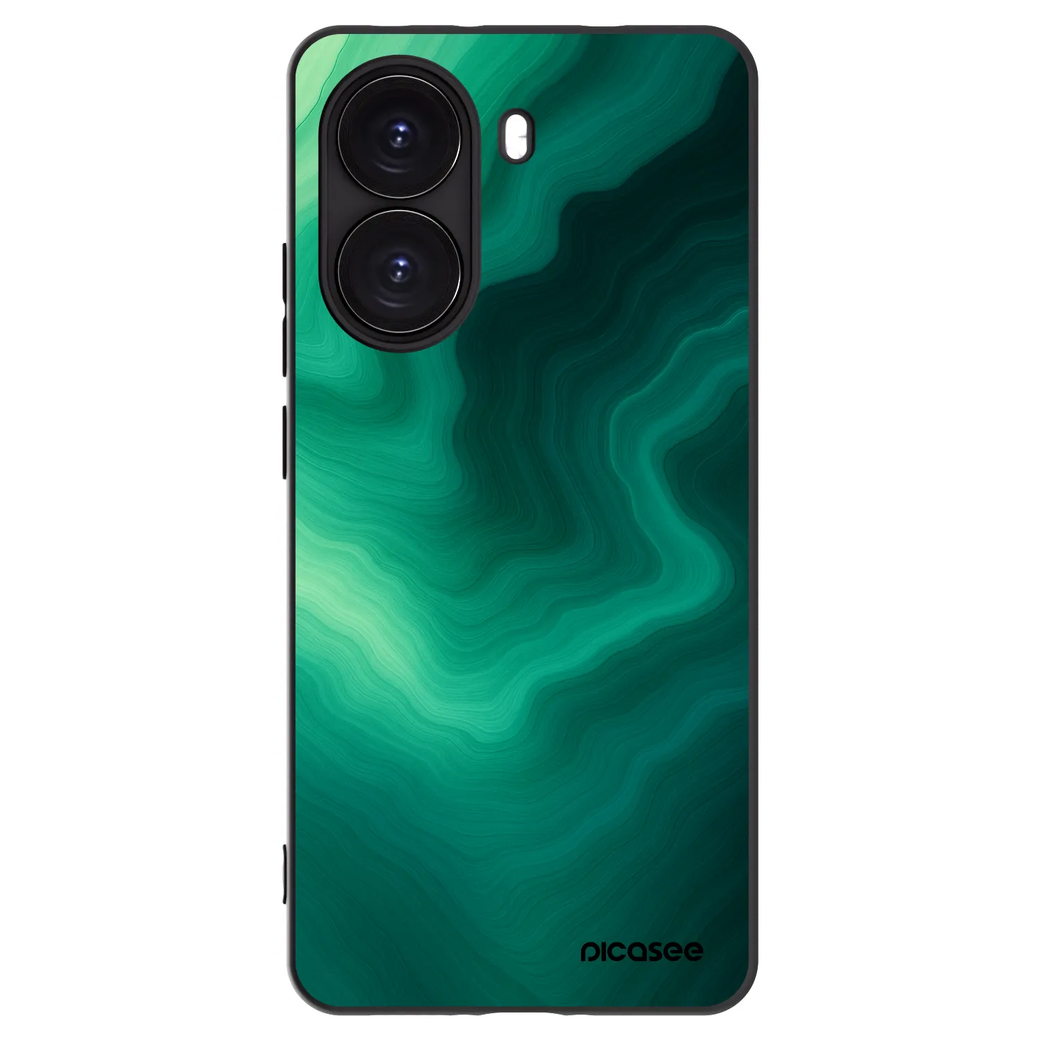 Picasee fekete szilikon tok az alábbi mobiltelefonokra Xiaomi Poco X7 Pro 5G - Malachite