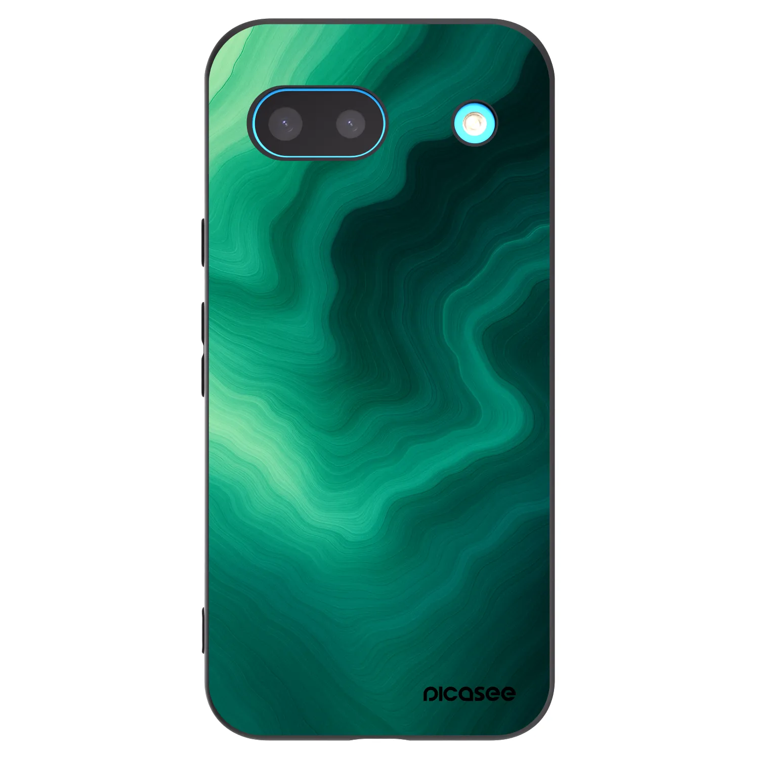 Picasee fekete szilikon tok az alábbi mobiltelefonokra Google Pixel 8a - Malachite