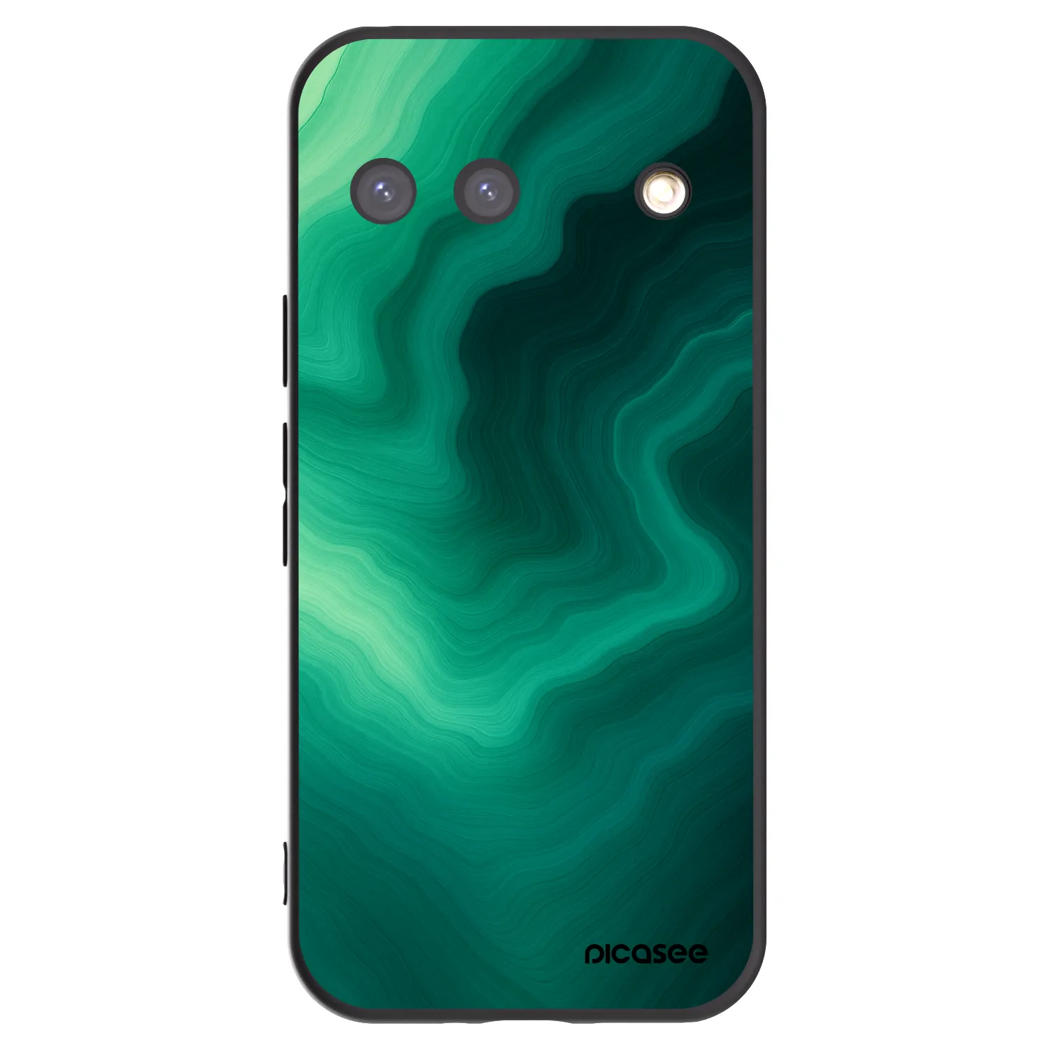 Picasee fekete szilikon tok az alábbi mobiltelefonokra Google Pixel 9 - Malachite