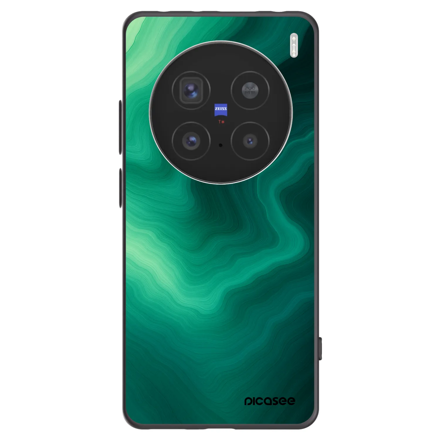 Picasee fekete szilikon tok az alábbi mobiltelefonokra Vivo X200 Pro - Malachite