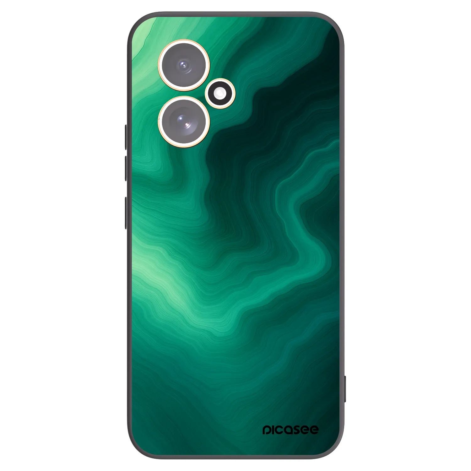 Picasee fekete szilikon tok az alábbi mobiltelefonokra Honor 400 5G - Malachite