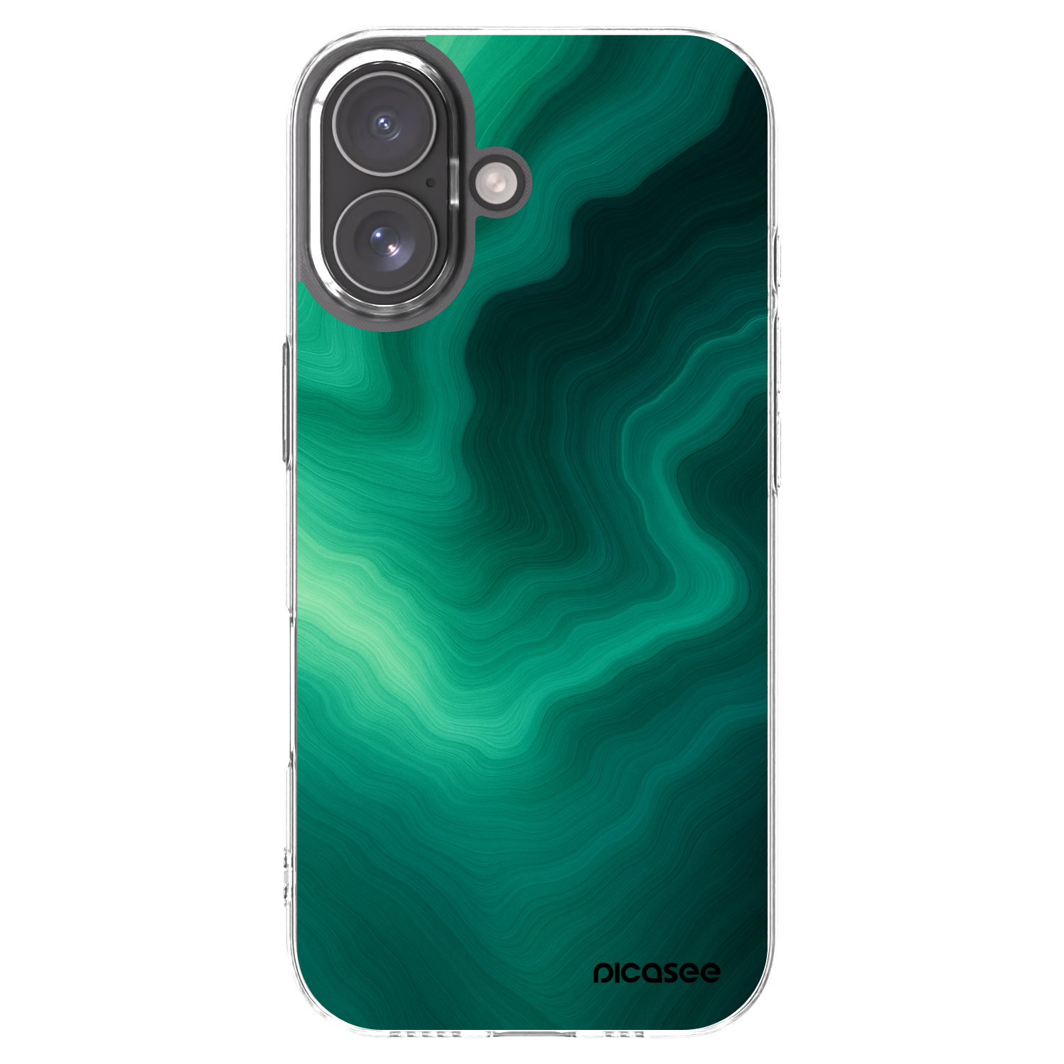 Picasee átlátszó szilikon tok az alábbi mobiltelefonokra Apple iPhone 17 - Malachite