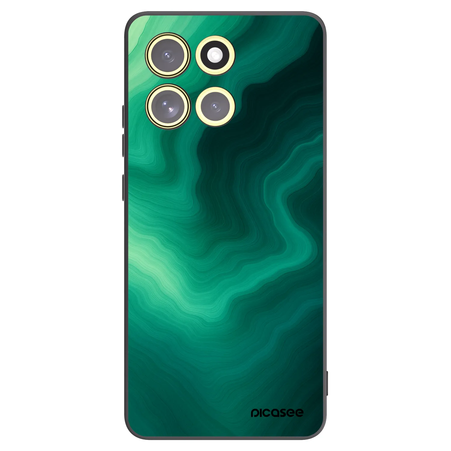 Picasee fekete szilikon tok az alábbi mobiltelefonokra Motorola Moto G86 5G - Malachite